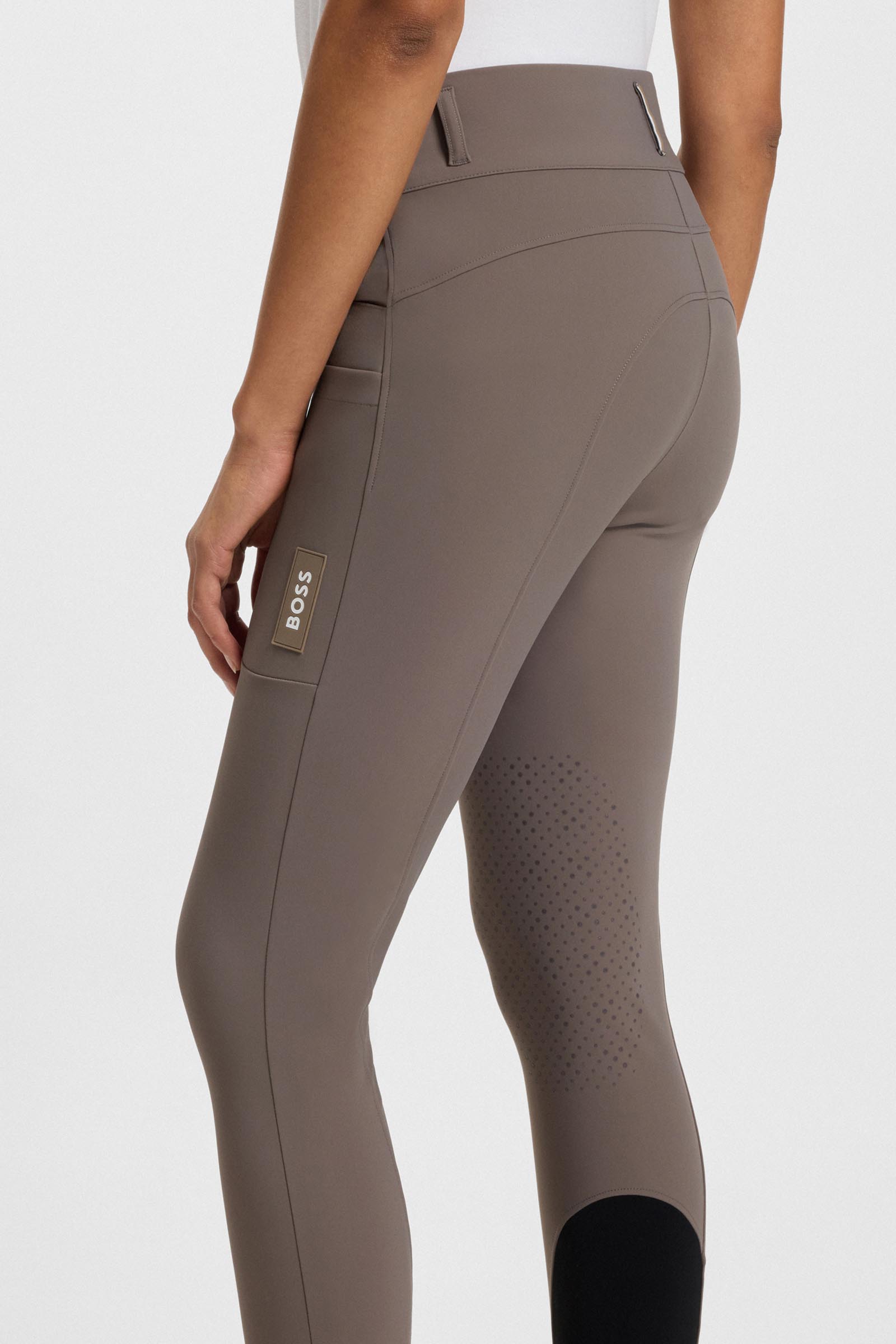 Boss Hannah pantalones de equitaci&oacute;n mujer High Waist knee grip Technical