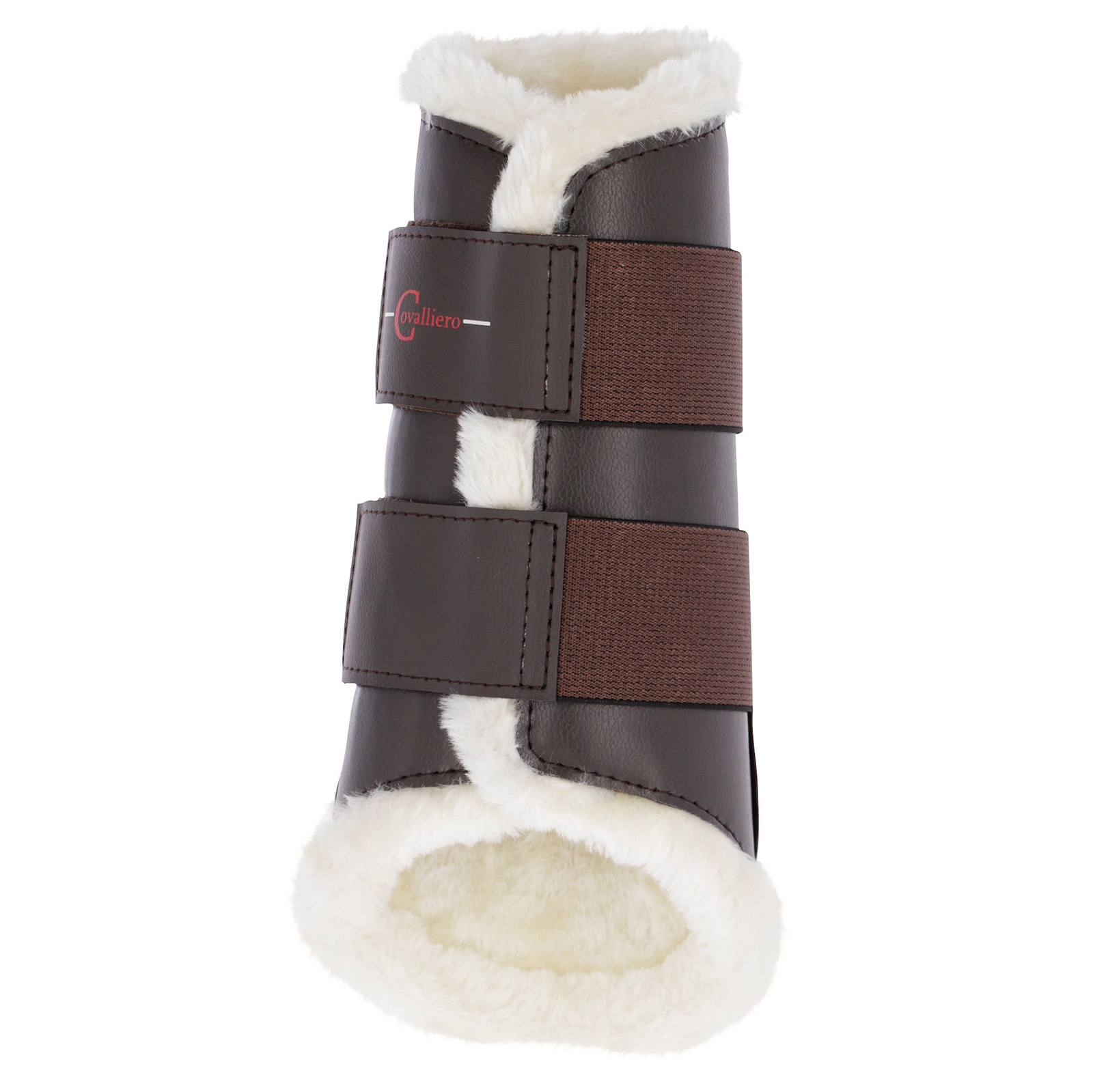 Brown Polainas de doma Covalliero traseras