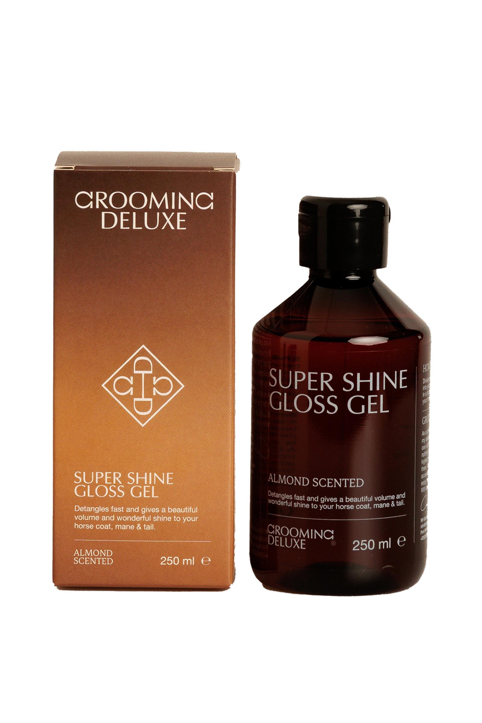Grooming Deluxe Gel brillo almendra Super Shine, 250 ml