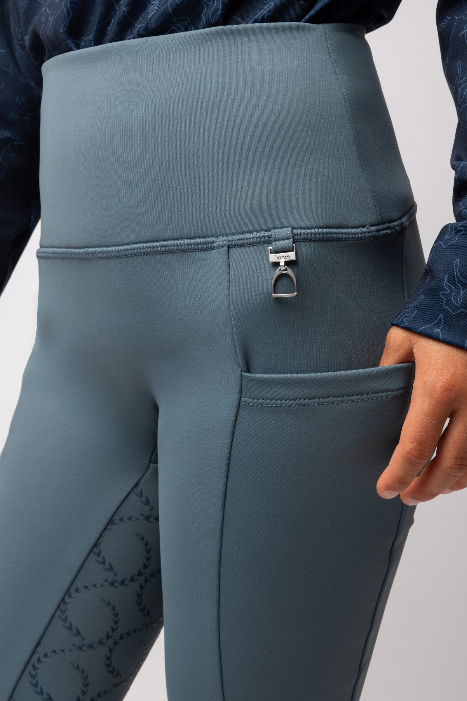 Horze Gillian Leggings de montar térmicas con grip total para niños
