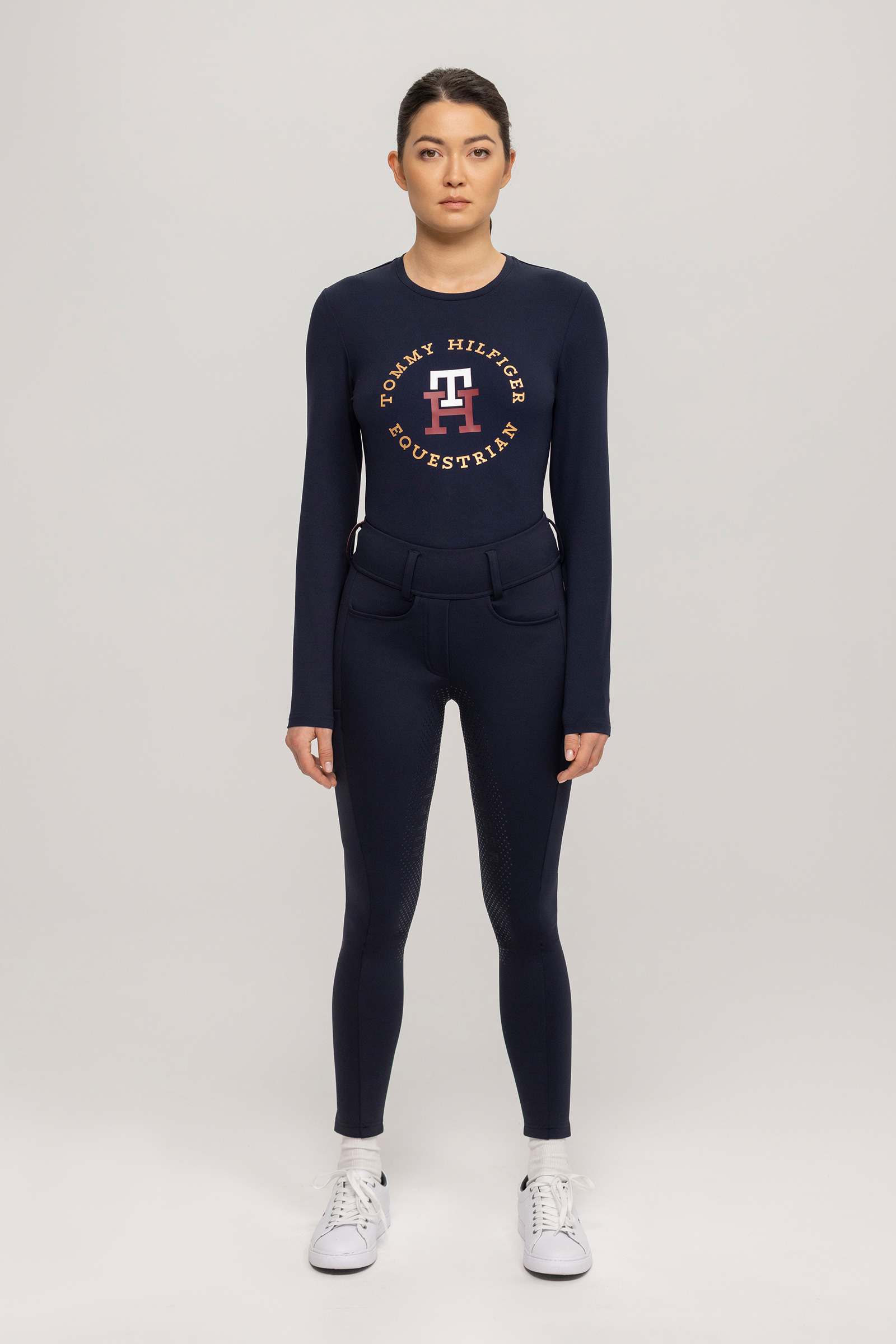 Tommy Hilfiger Equestrian Vermont pantalones de montar para mujer con refuerzo de asiento completo