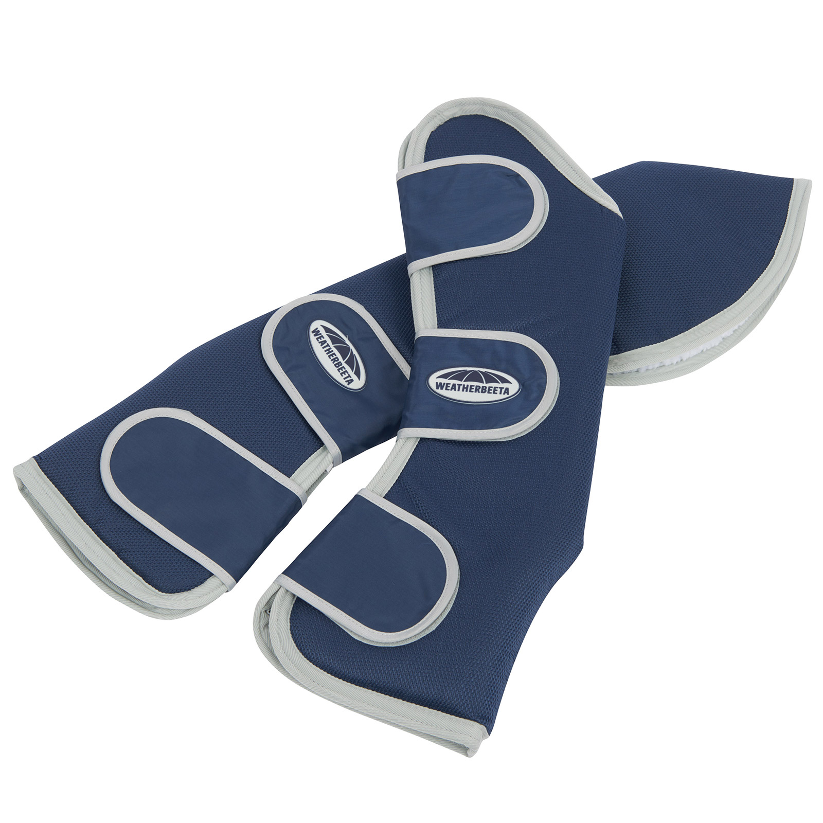 Dark Blue/Silver Botas de viaje largas con lengüeta ancha Weatherbeeta