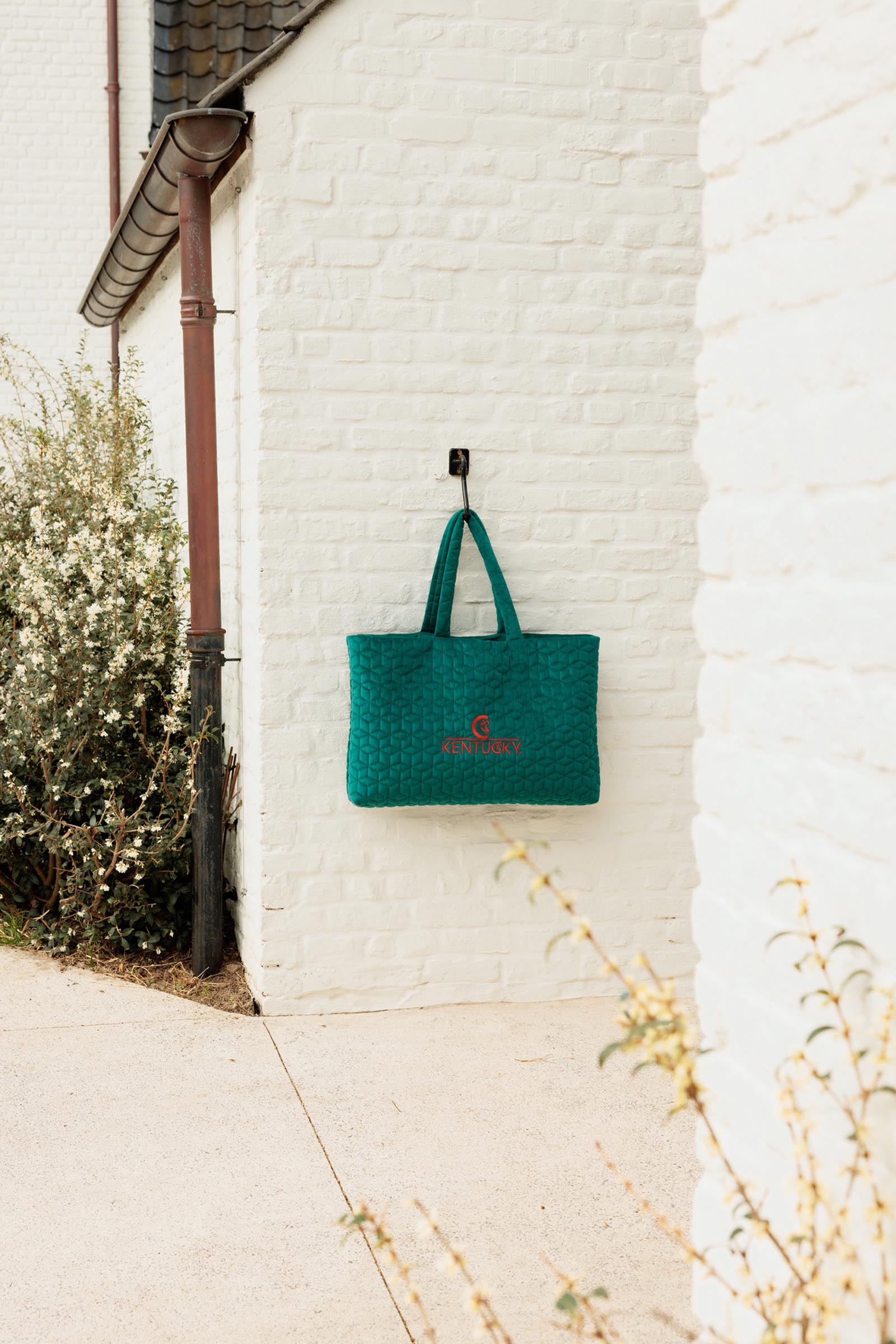 Kentucky Horsewear bolsa de terciopelo con logo  