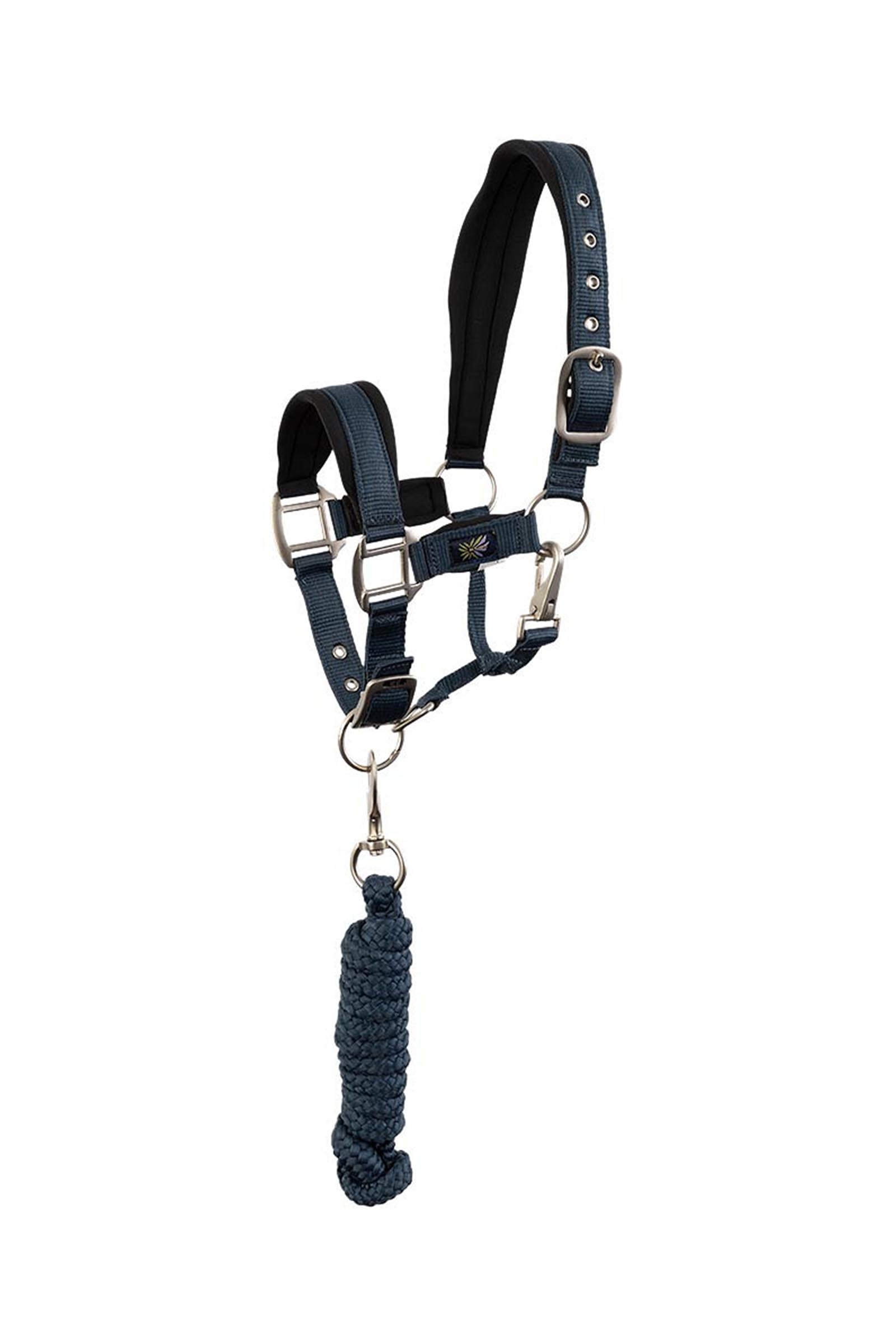Midnight Navy BR cabezada para pony / mini horse con ramal