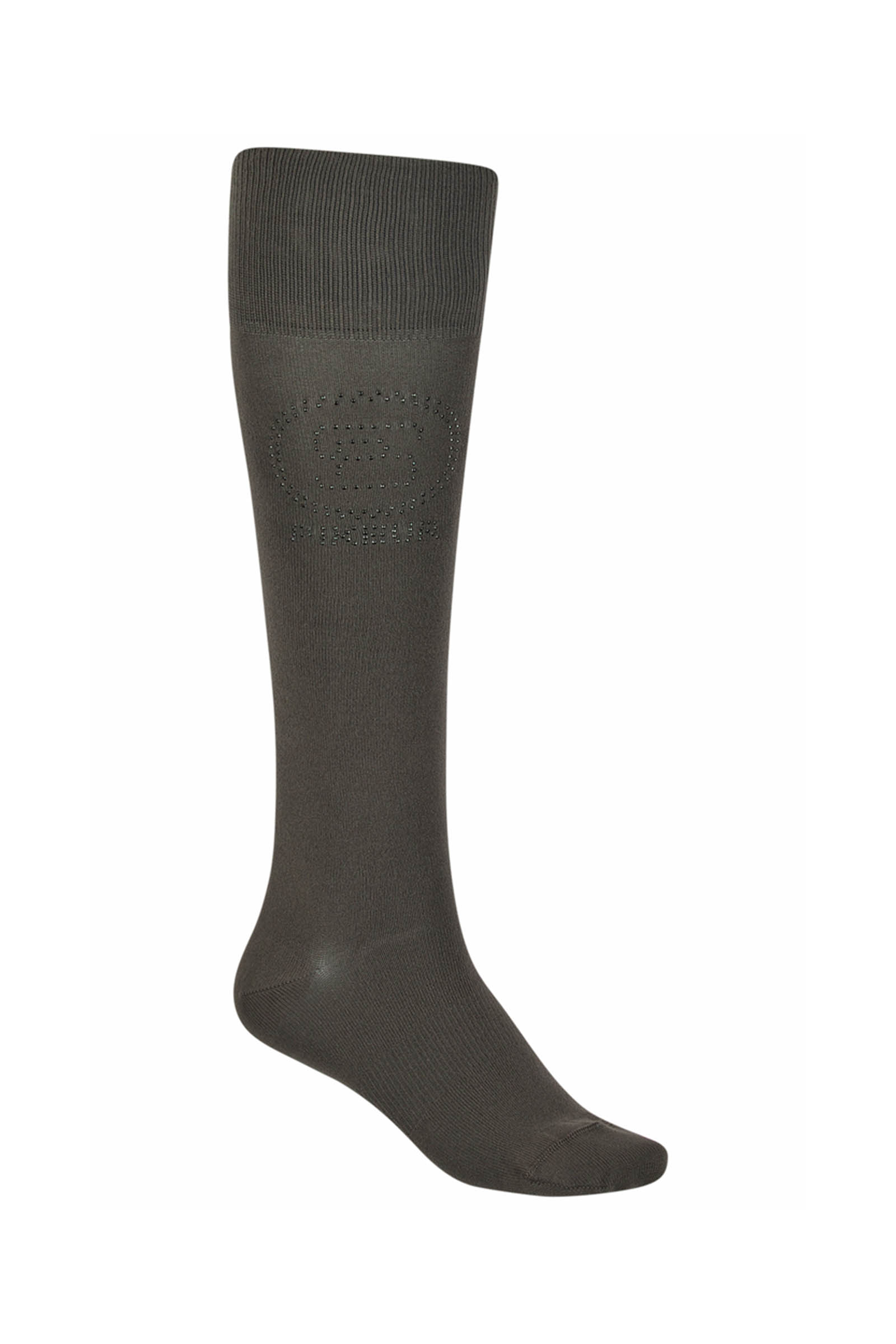 Deep Khaki Pikeur Sports calcetines hasta la rodilla con tachuelas