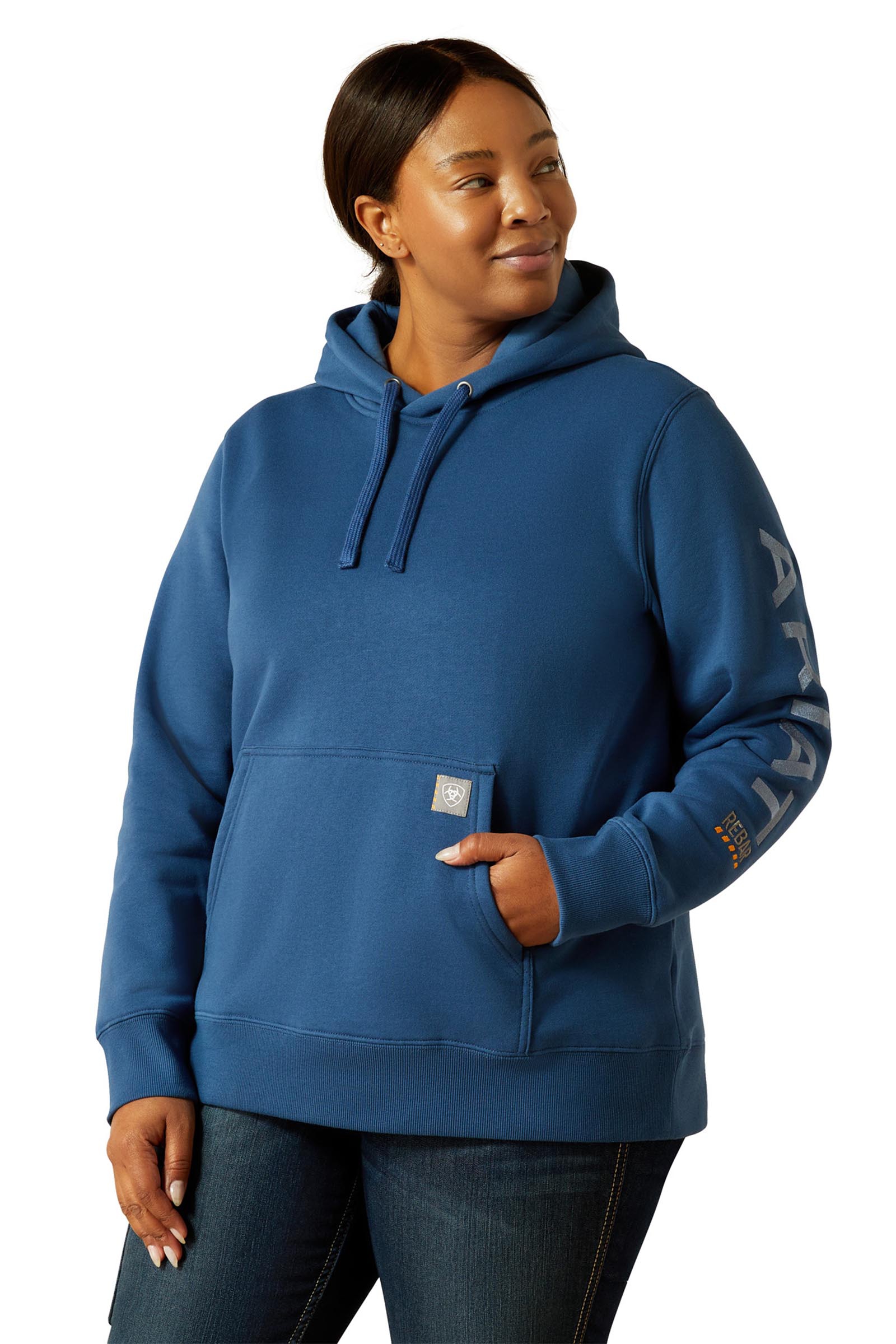 Ensign Blue/Endless Sky Sudadera con Capucha Gráfica para Mujer Ariat Rebar