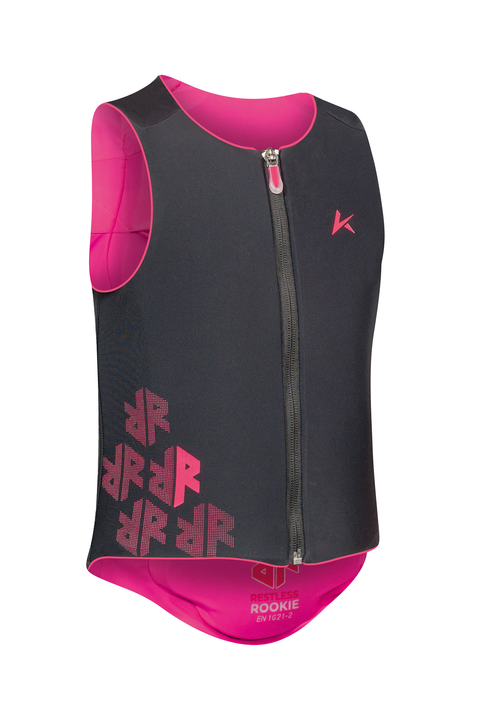 Black/Pink Komperdell Ballistic Flex Fit Pro Junior protector de espalda