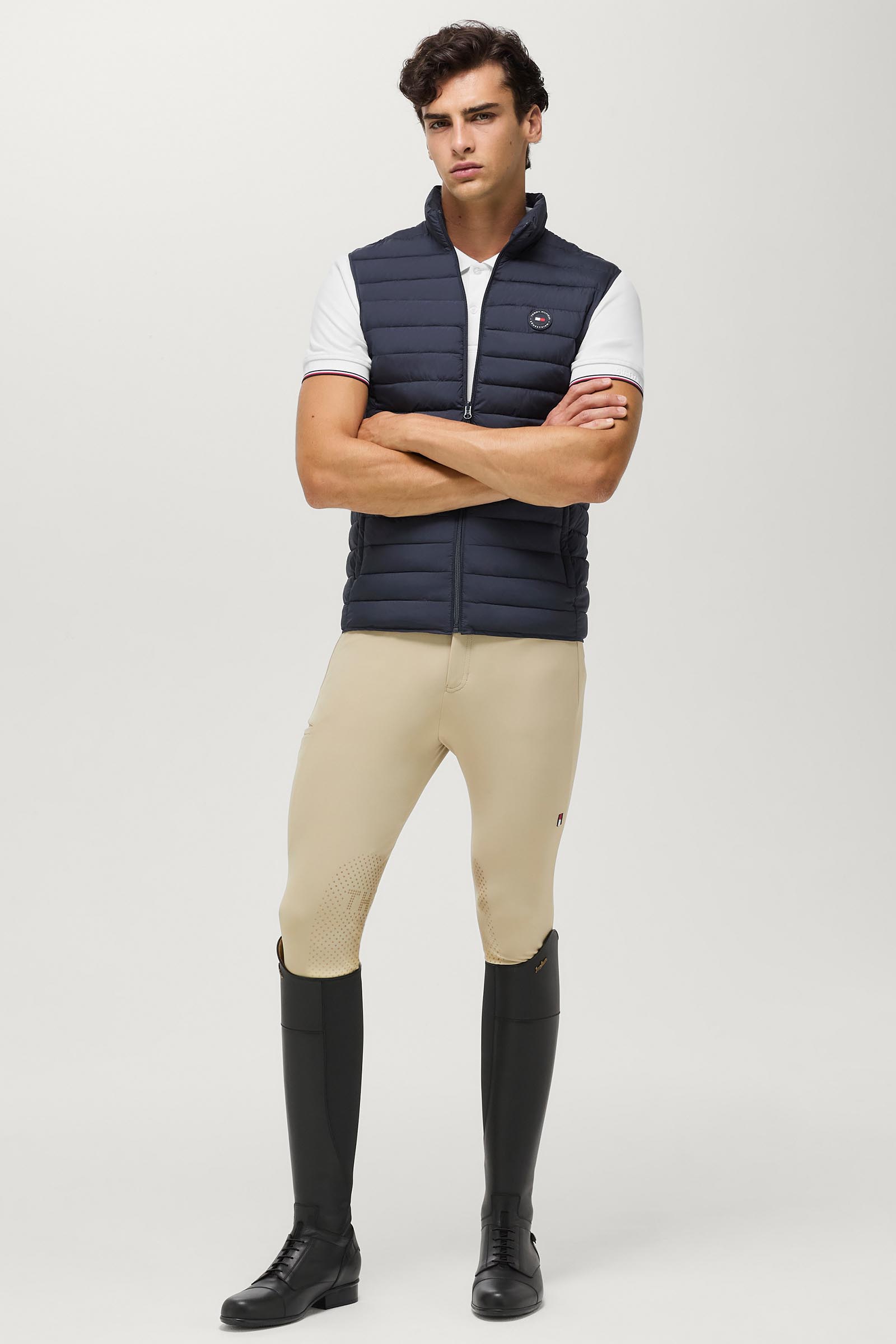 Tommy Hilfiger Equestrian Montero chaleco acolchado para hombre