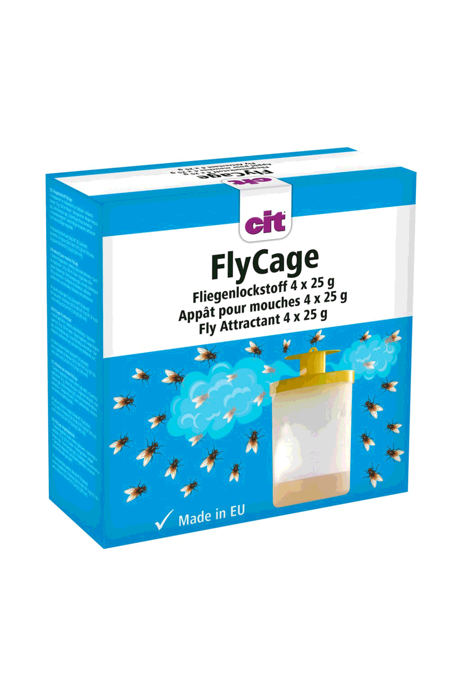 Kerbl Cit atrayente para moscas FlyCage, 4 x 25 g
