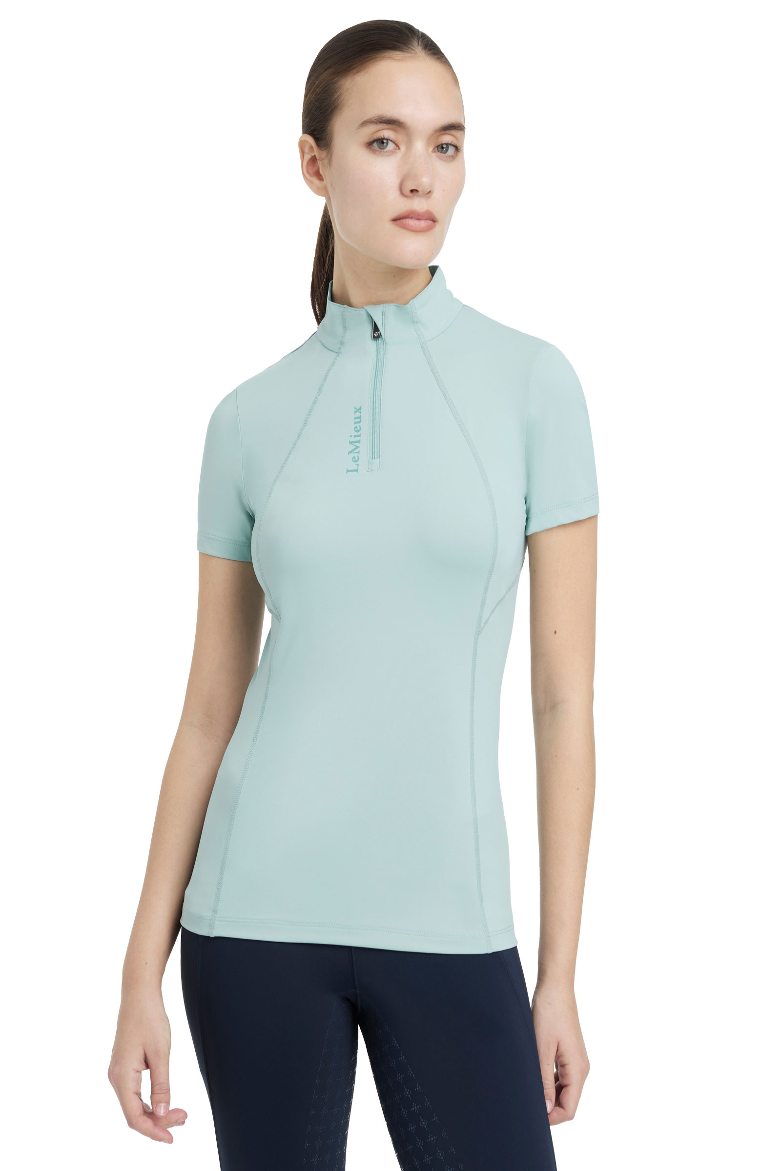 Aqua LeMieux Classique camiseta interior de mujer de manga corta