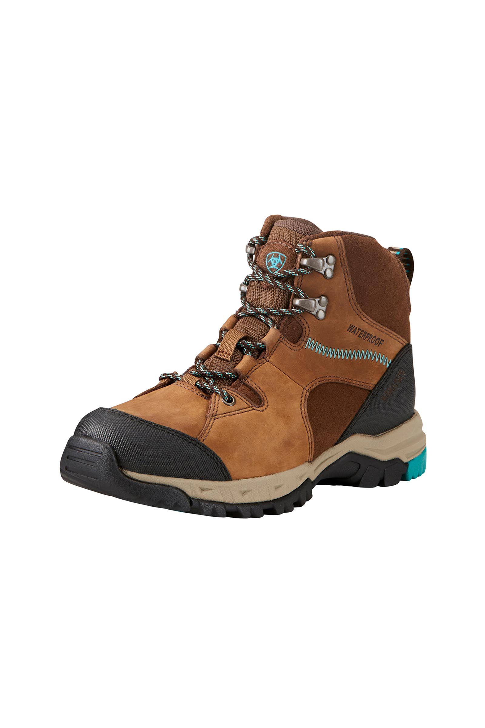 Distressed Brown Ariat Skyline Mid H2O botas impermeables para mujer con cordones