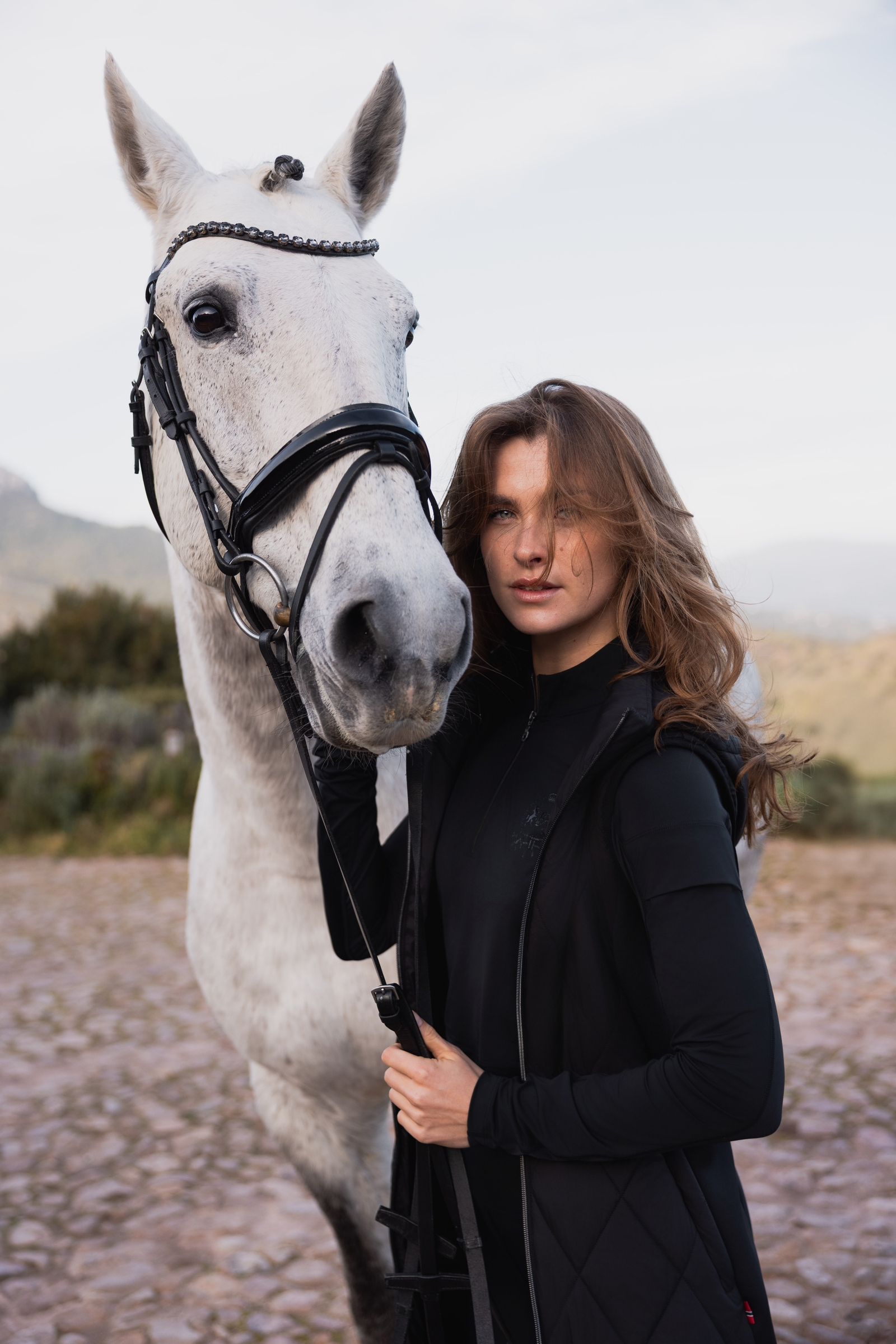 B Vertigo Agnetha chaleco largo acolchado para mujer  