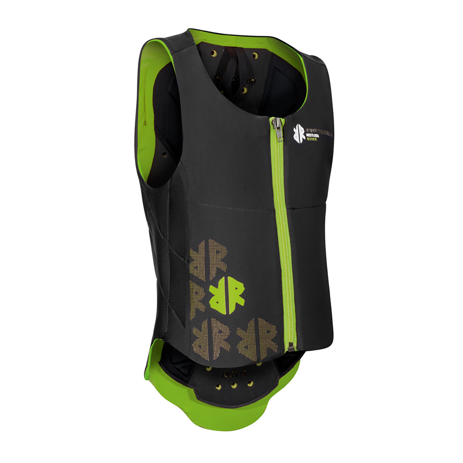 Black/Lime Green Komperdell Ballistic Chaleco de seguridad infantil 