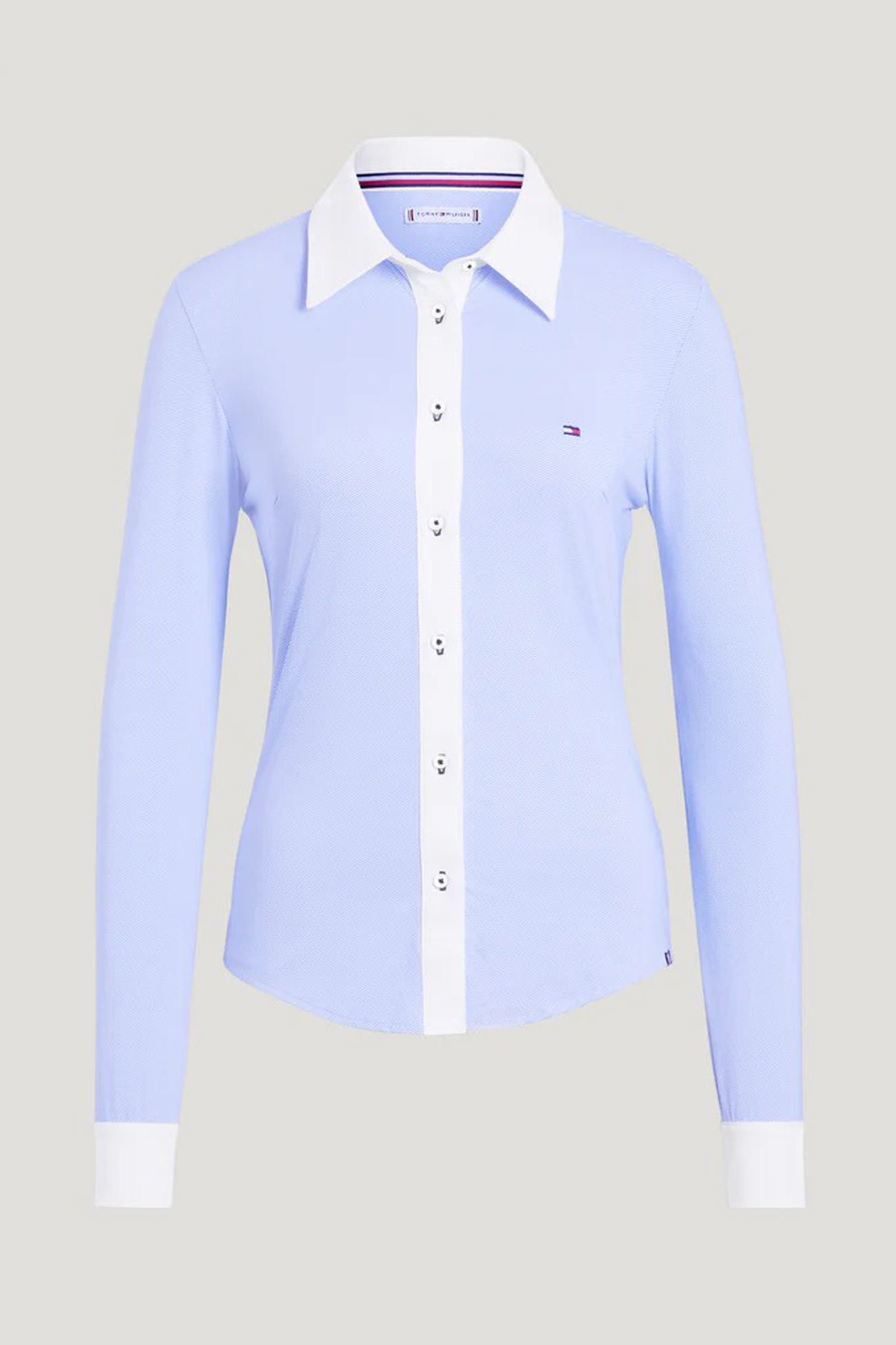 Tommy Hilfiger Essex camisa oxford el&aacute;stica para mujer