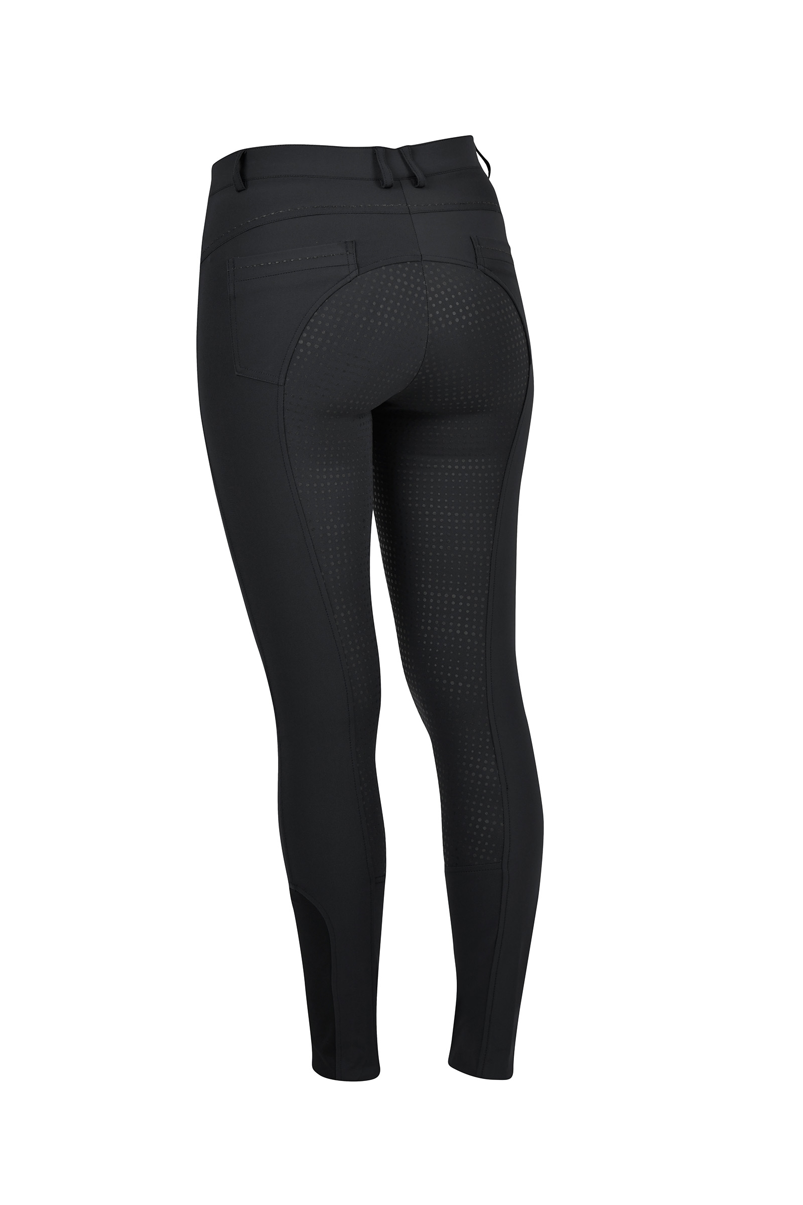 Black Dublin Shelby Pantalón de montar para mujer con asiento completo
