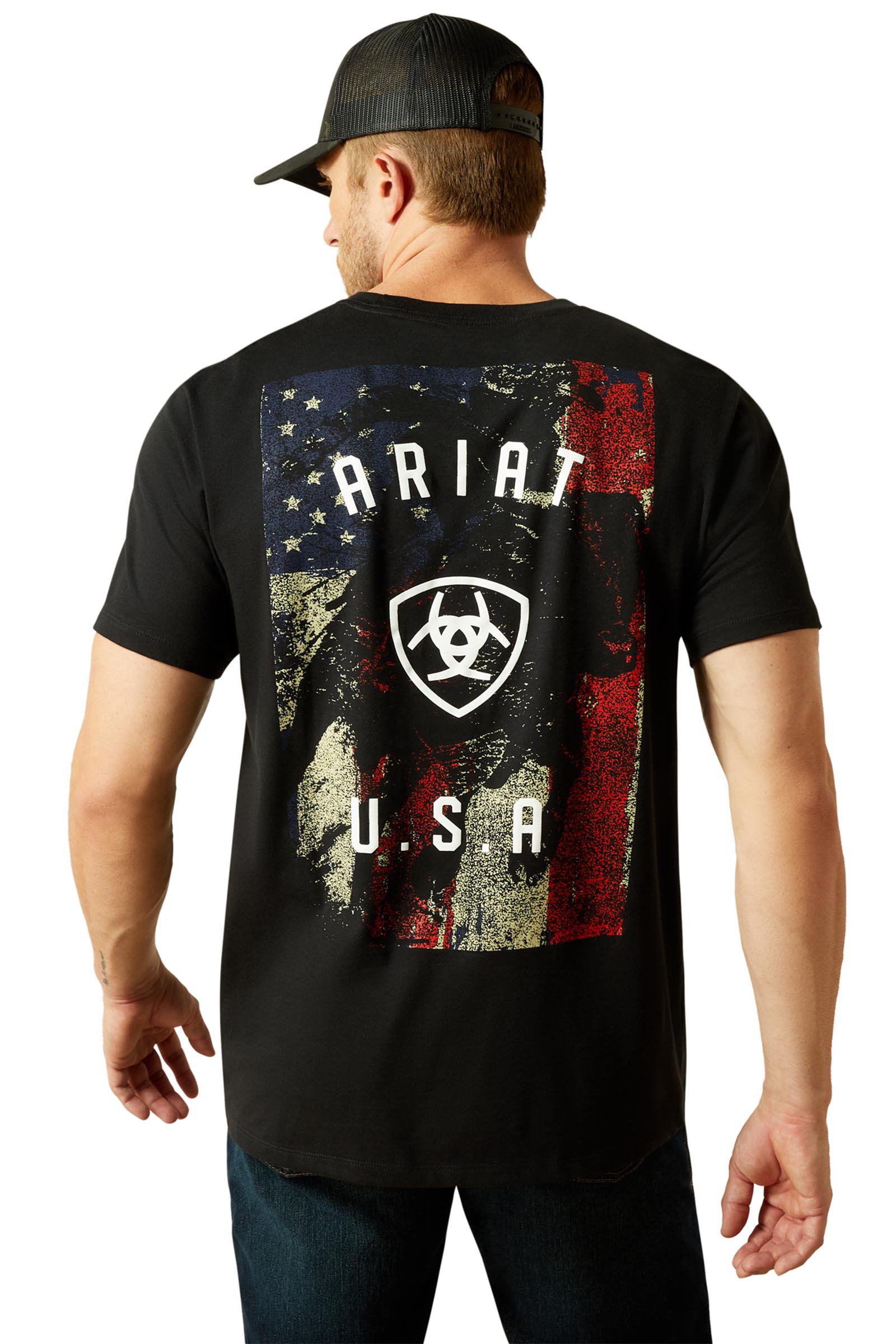Ariat Faded Bull camiseta para hombre