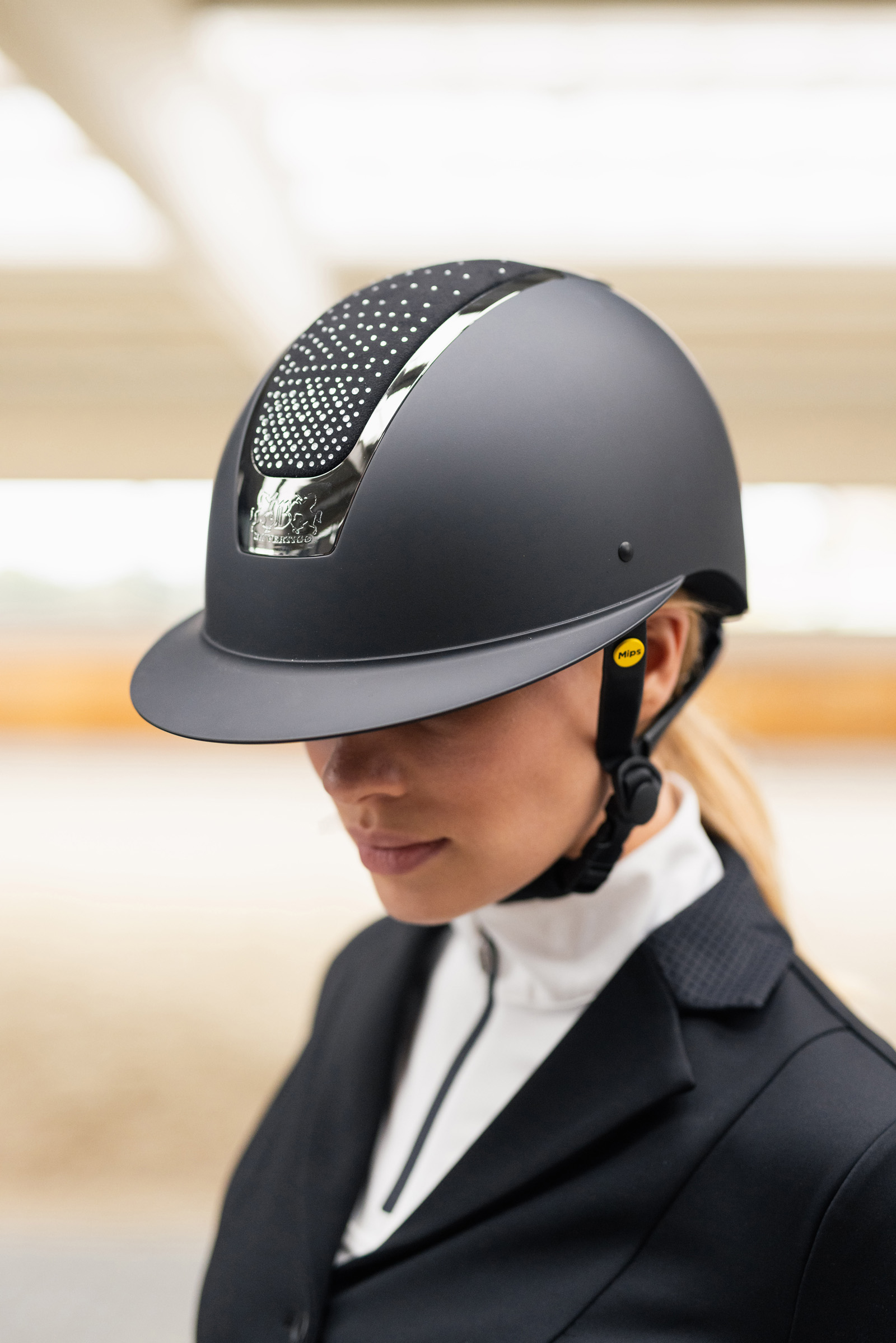 Casco de Equitaci&oacute;n Mips con Diamantes de Imitaci&oacute;n B Vertigo Majoris