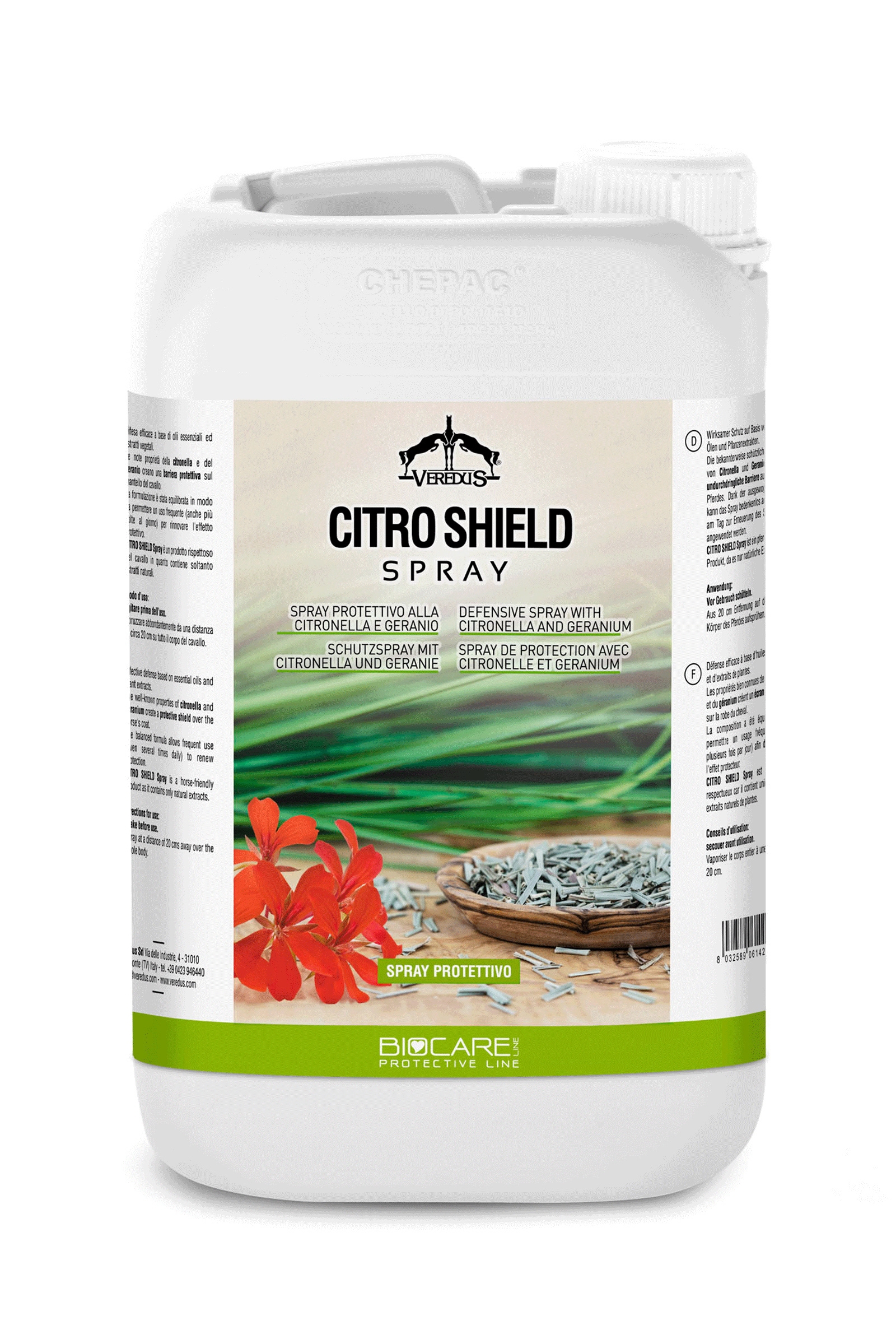 Veredus Citro Shield spray repelente de insectos, 3000 ml