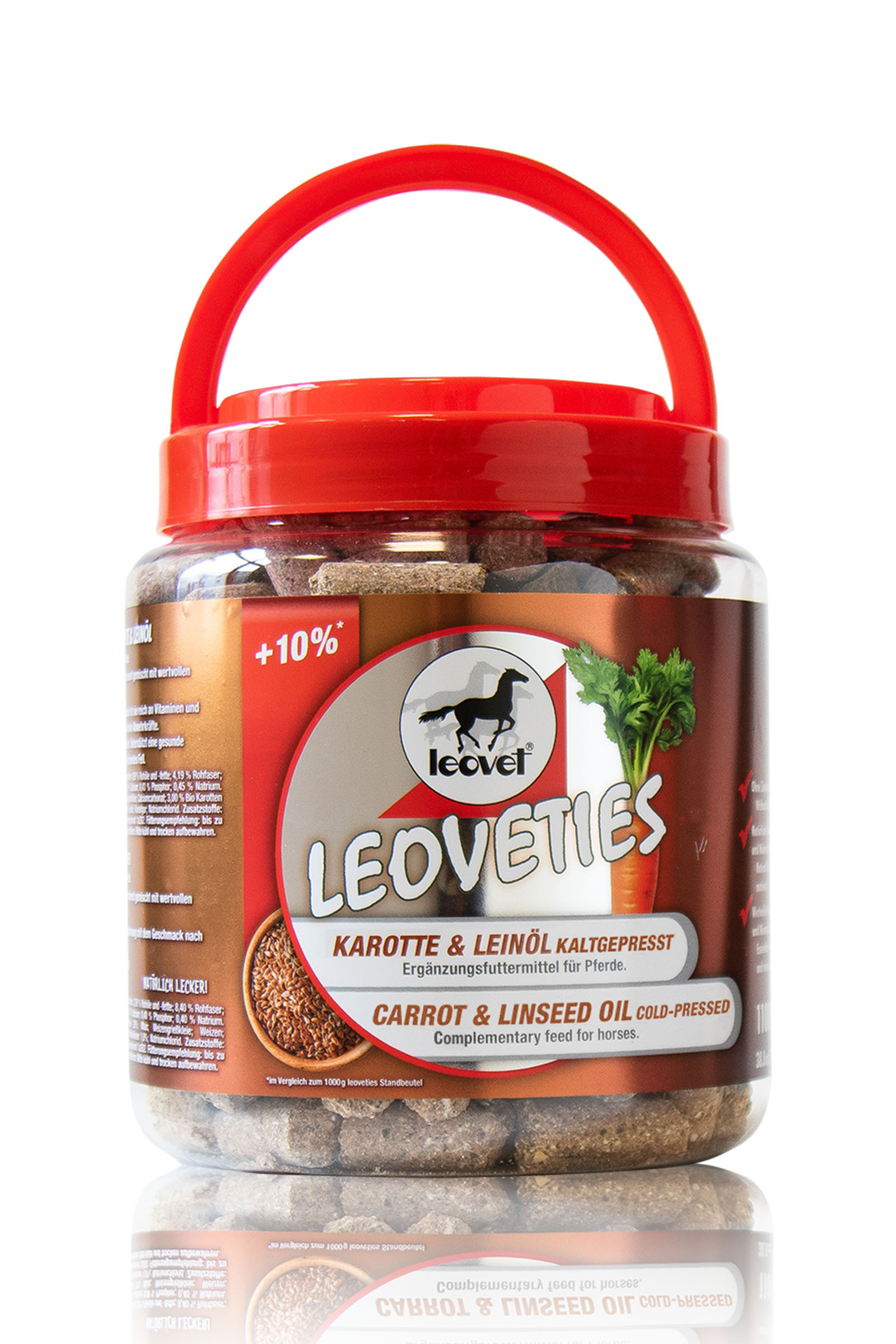 Leovet Leoveties zanahoria & linaza prensada en fr&iacute;o, 1,1 kg