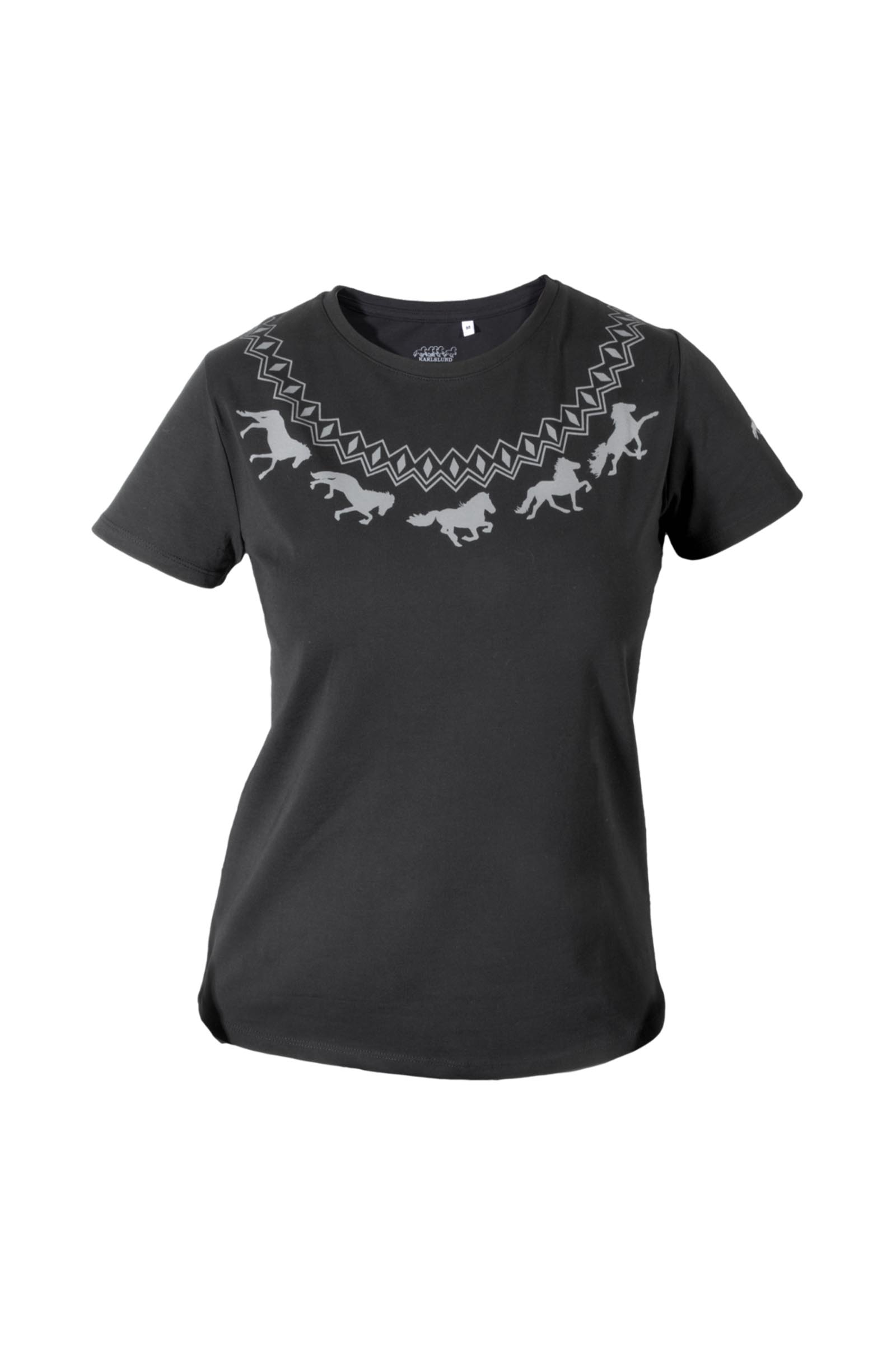 Jet Black Karlslund G&aelig;&eth;ingur Camiseta mujer