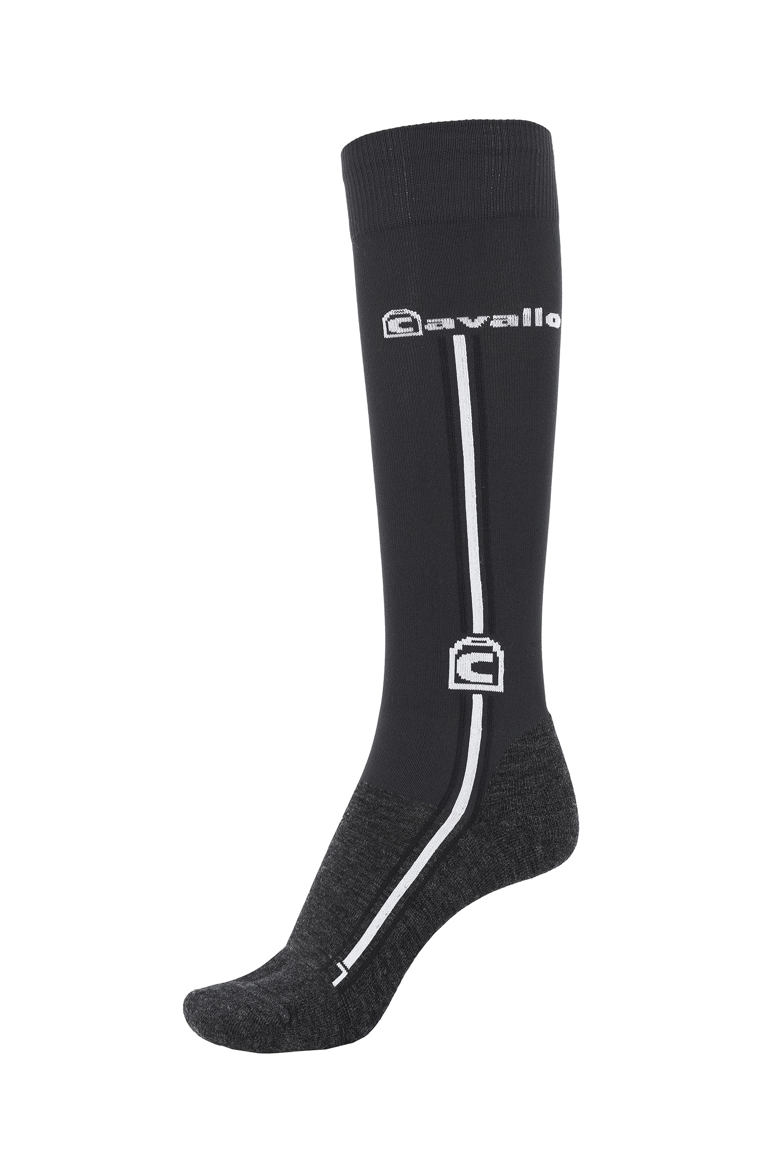 Graphite Dark grey Calcetines de Equitaci&oacute;n Cavallo CavalSamy X