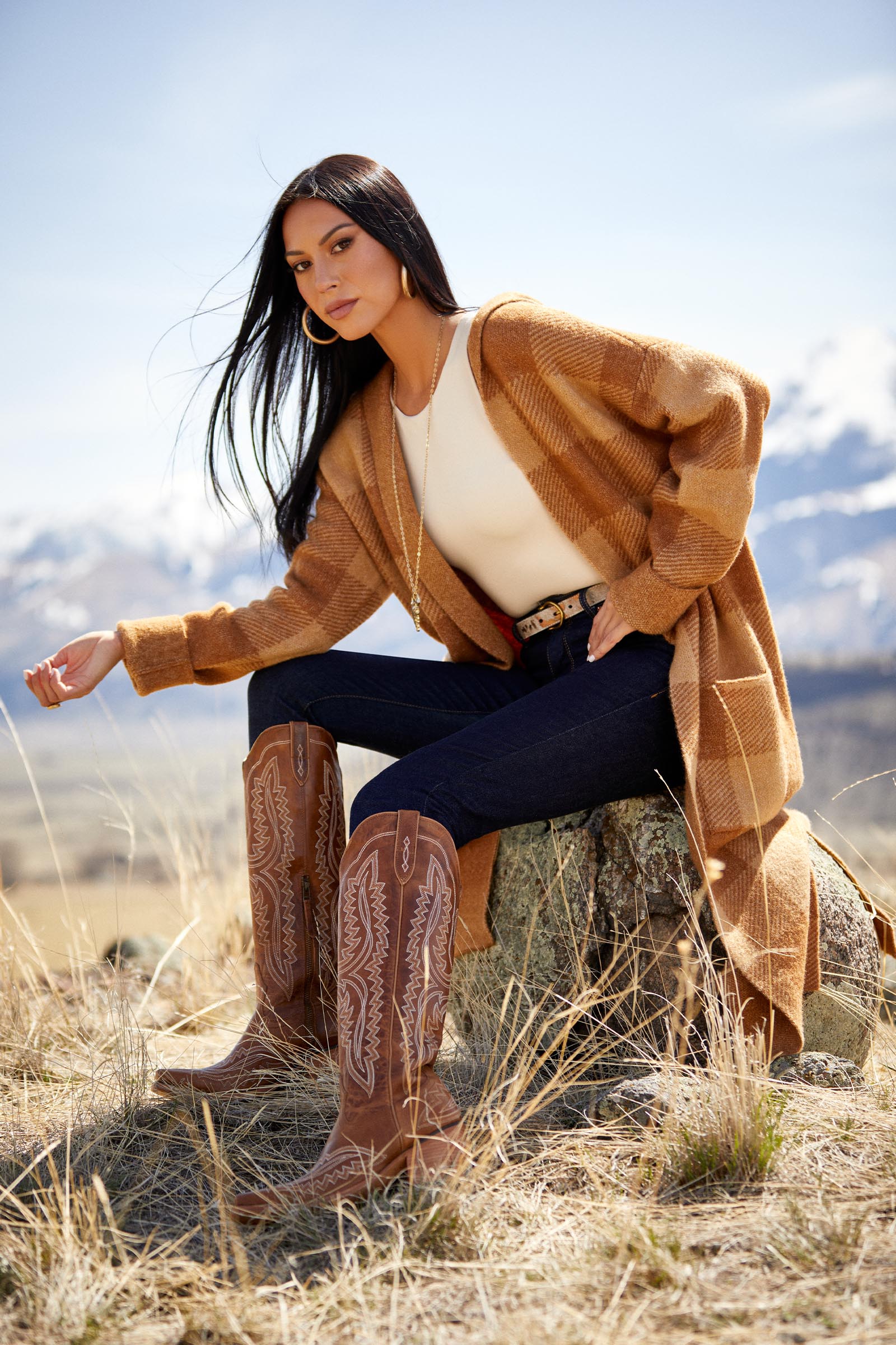 Ariat Casanova Botas western para mujer con punta X