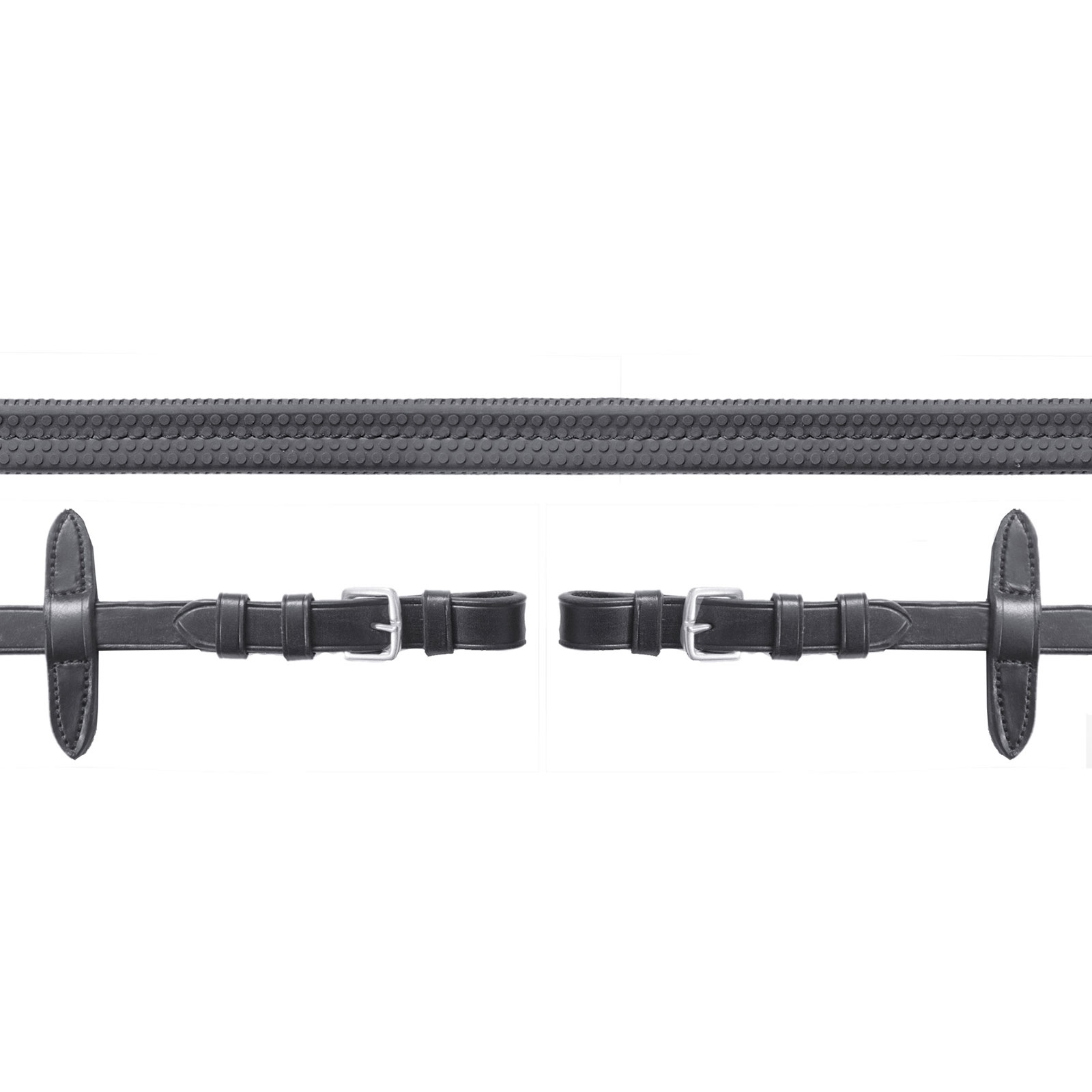 Black/Silver Correa caucho Schockem&ouml;hle Sports Neo, hebilla