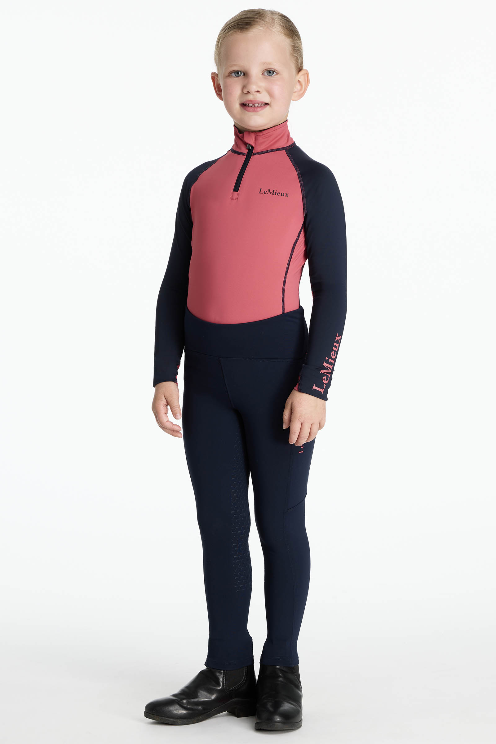 LeMieux Mini Nora pantal&oacute;n de equitaci&oacute;n infantil con interior afelpado y cintura el&aacute;stica