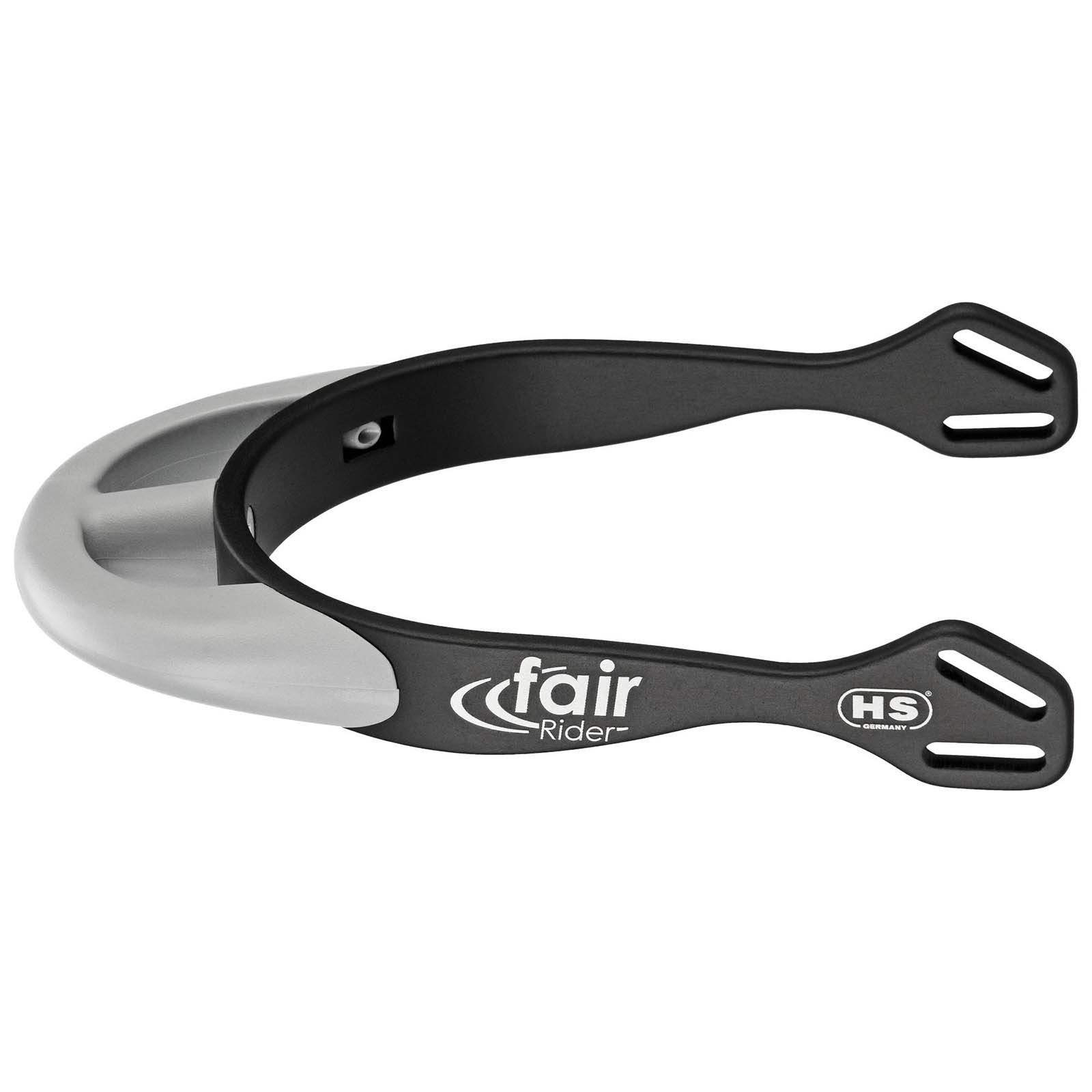 Black/Silver Espuelas de Aluminio con Gallo Redondo Sprenger FairRider 25mm