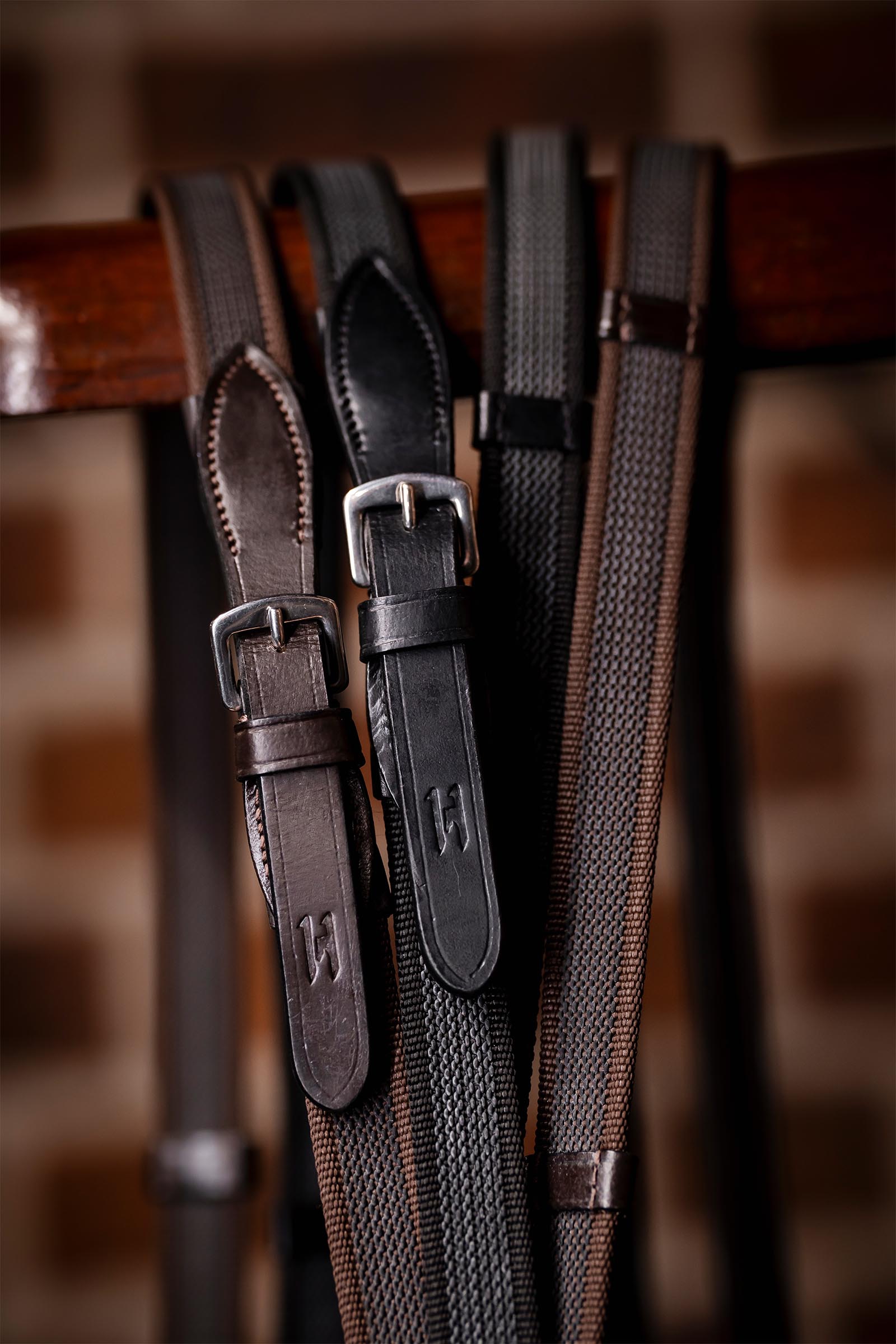 Horseware riendas continentales con grip de goma