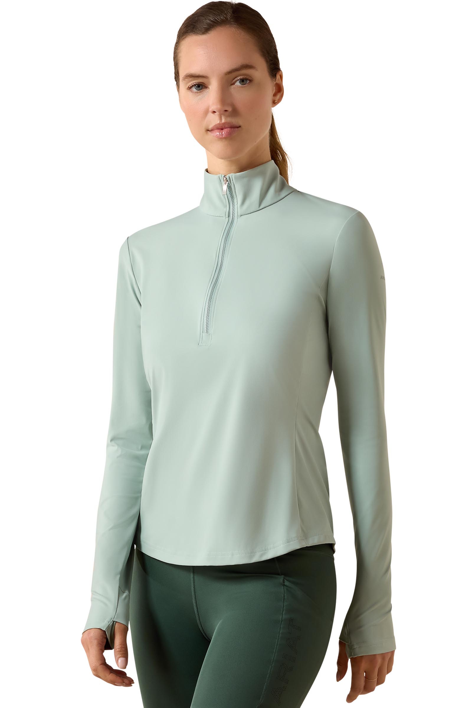 Ariat Baselayer SolVeil para mujer con cremallera 1/2