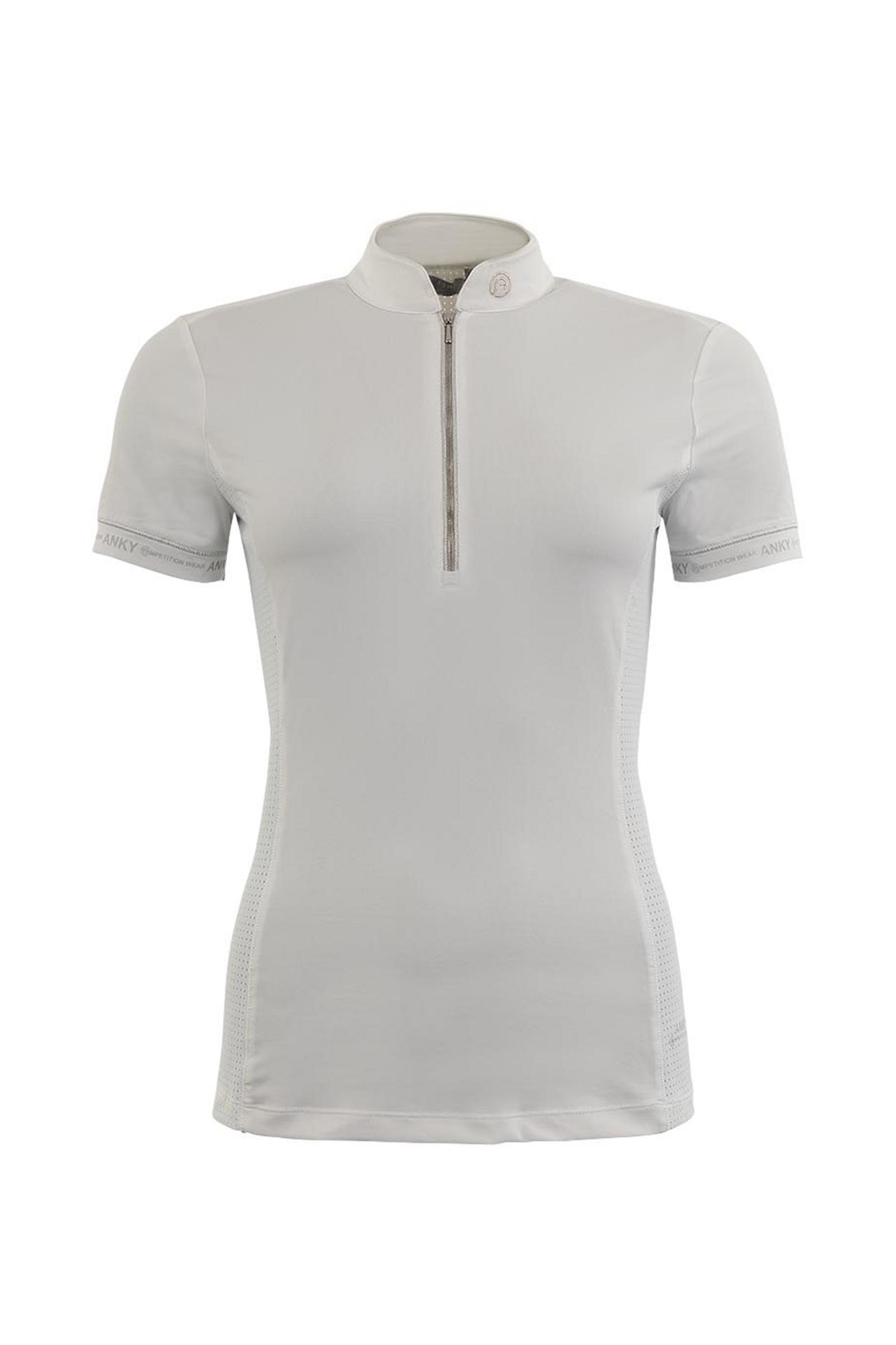 White ANKY Camisa Mujer Competition Textura, Manga Corta