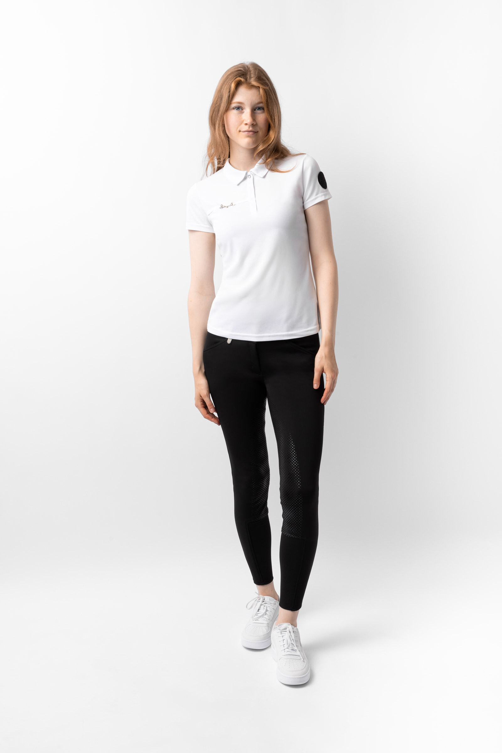 Camiseta Polo de Manga Corta Funcional para Mujer Horze Denise