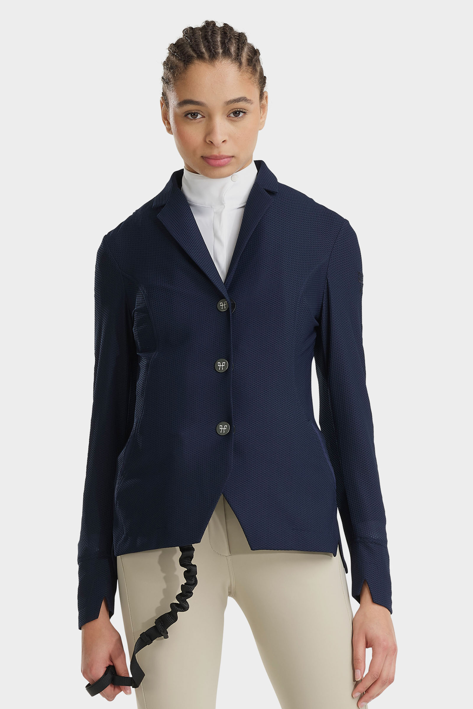 Navy Horse Pilot Aeromesh chaqueta de concurso para mujer