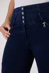 Pantalones de Montar Vaqueros Thermo con Asiento Completo de Silicona para Mujer Horze Kacy