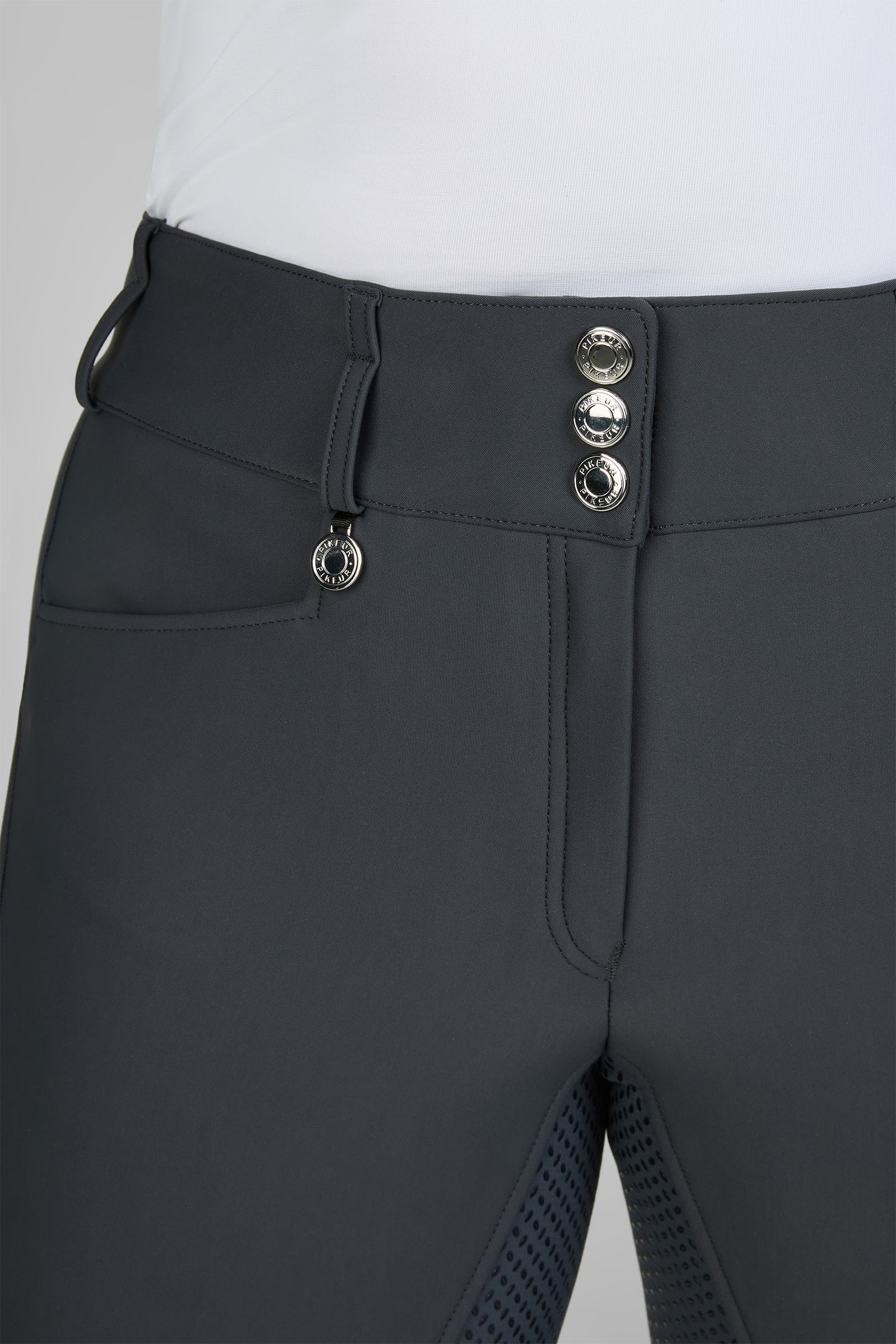 Pikeur Pantalones de Equitaci&oacute;n Invierno de Cintura Alta Full Grip