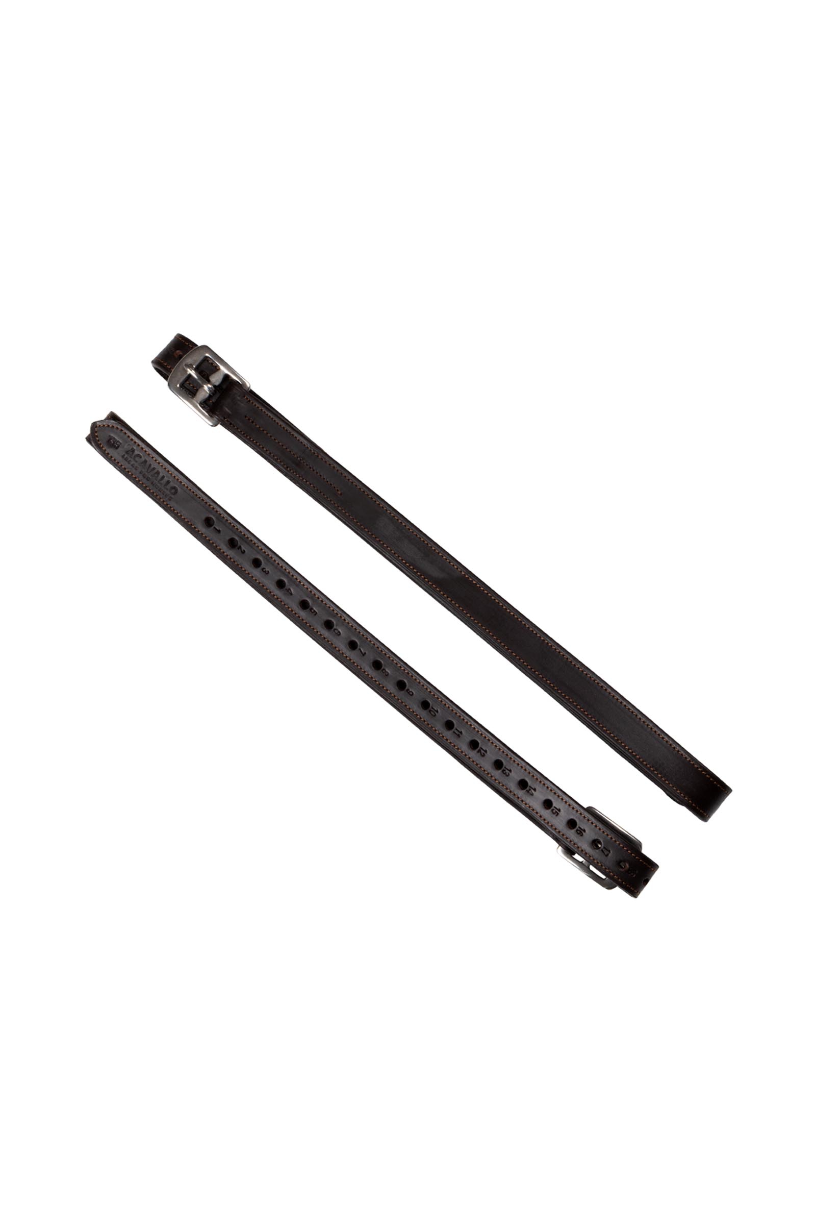 Acavallo Correas de estribo reforzadas de piel de ternera