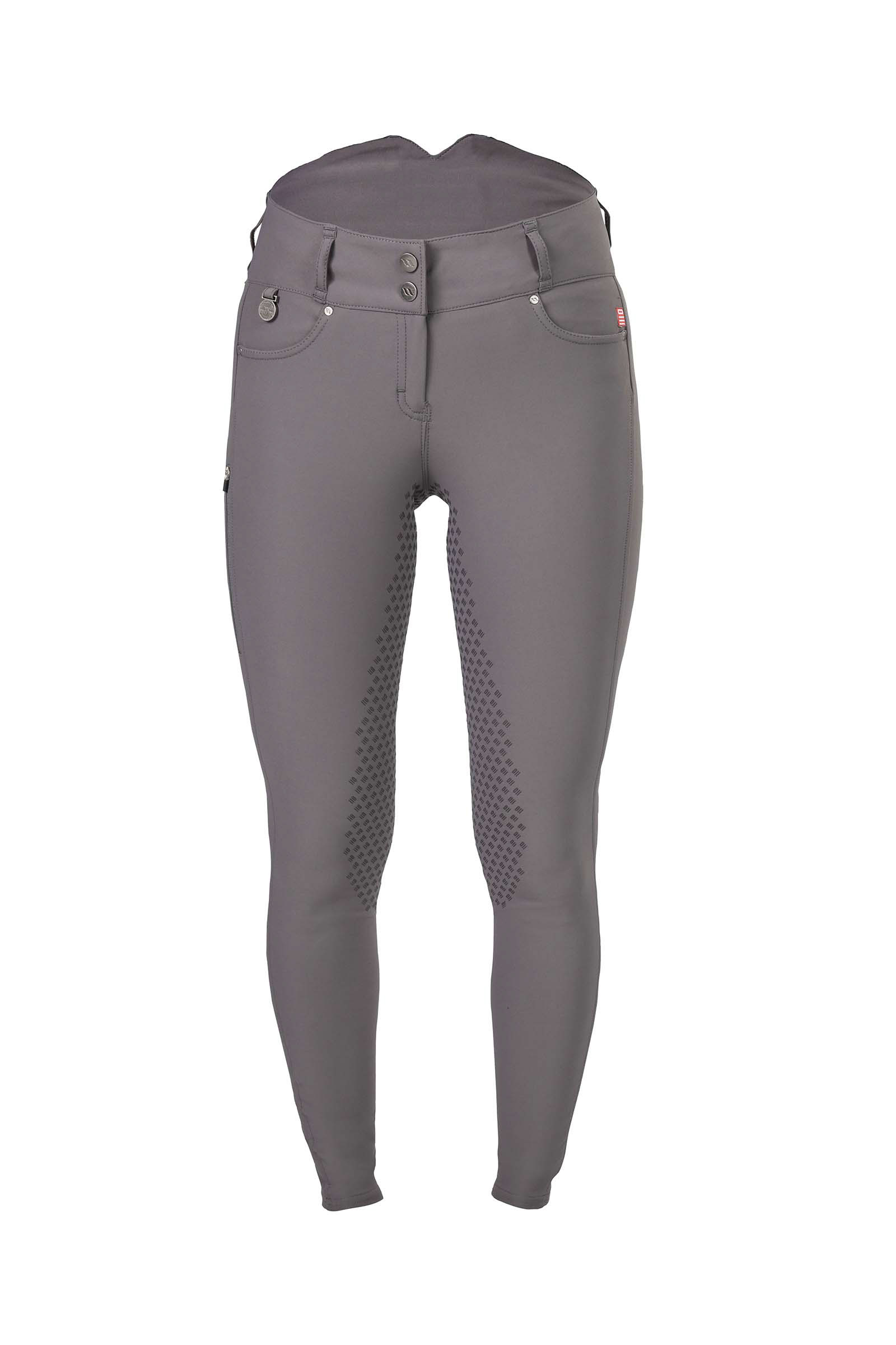 Grey Pantalones de Montar con Agarre Completo Back on Track Julia
