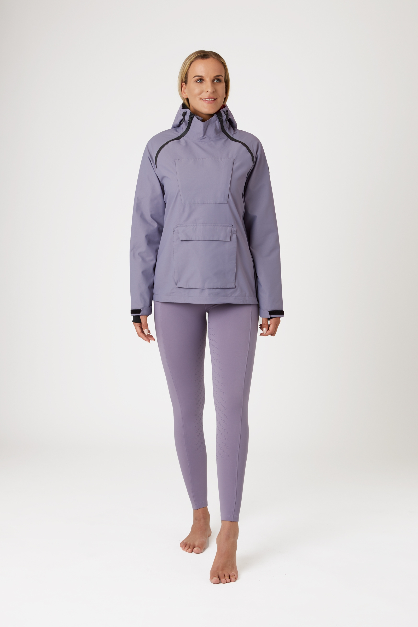 Chaqueta de Equitación para Lluvia con Cremalleras para Mujer Horze Ayla