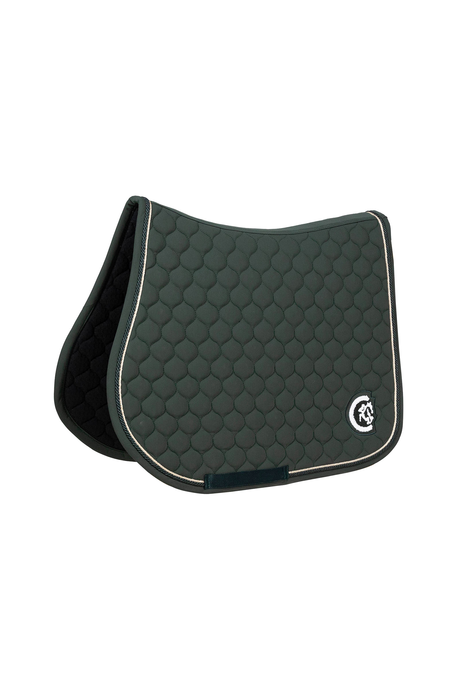 pine green Kentucky Horsewear mantilla de salto onion quilt con logo 3D