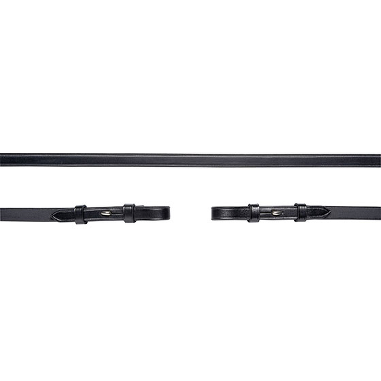 Riendas de doble brida Schockem&ouml;hle Sports, 13 mm, corchete, sin topes