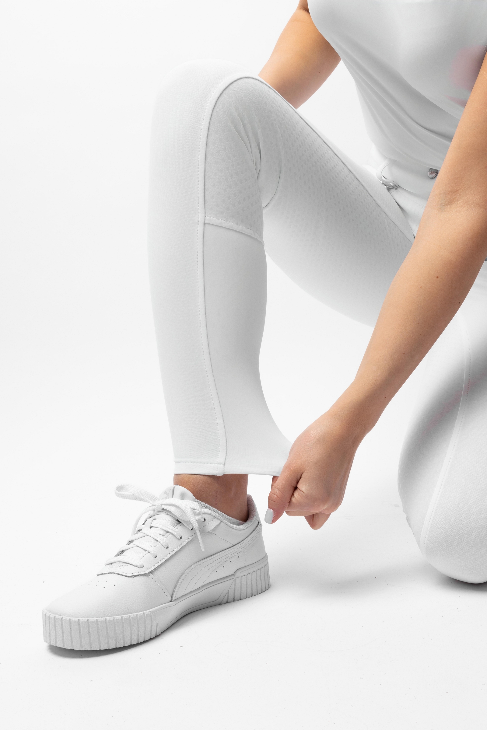 Horze Grand Prix Show Pantalones de montar con asiento completo UPF 50+