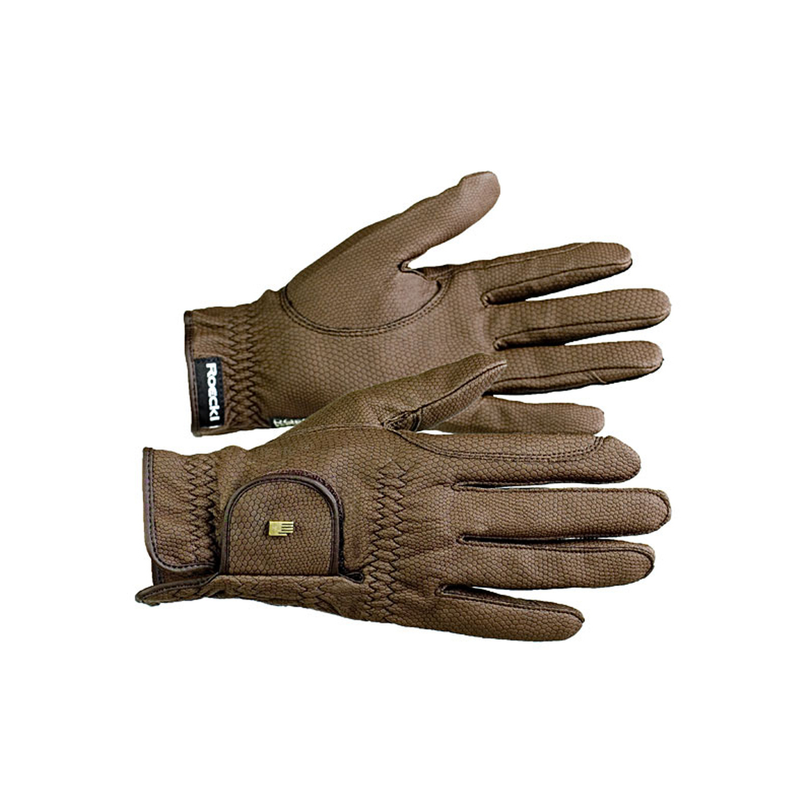 Dark Brown Guantes Roeckl Roeck Grip Fleece