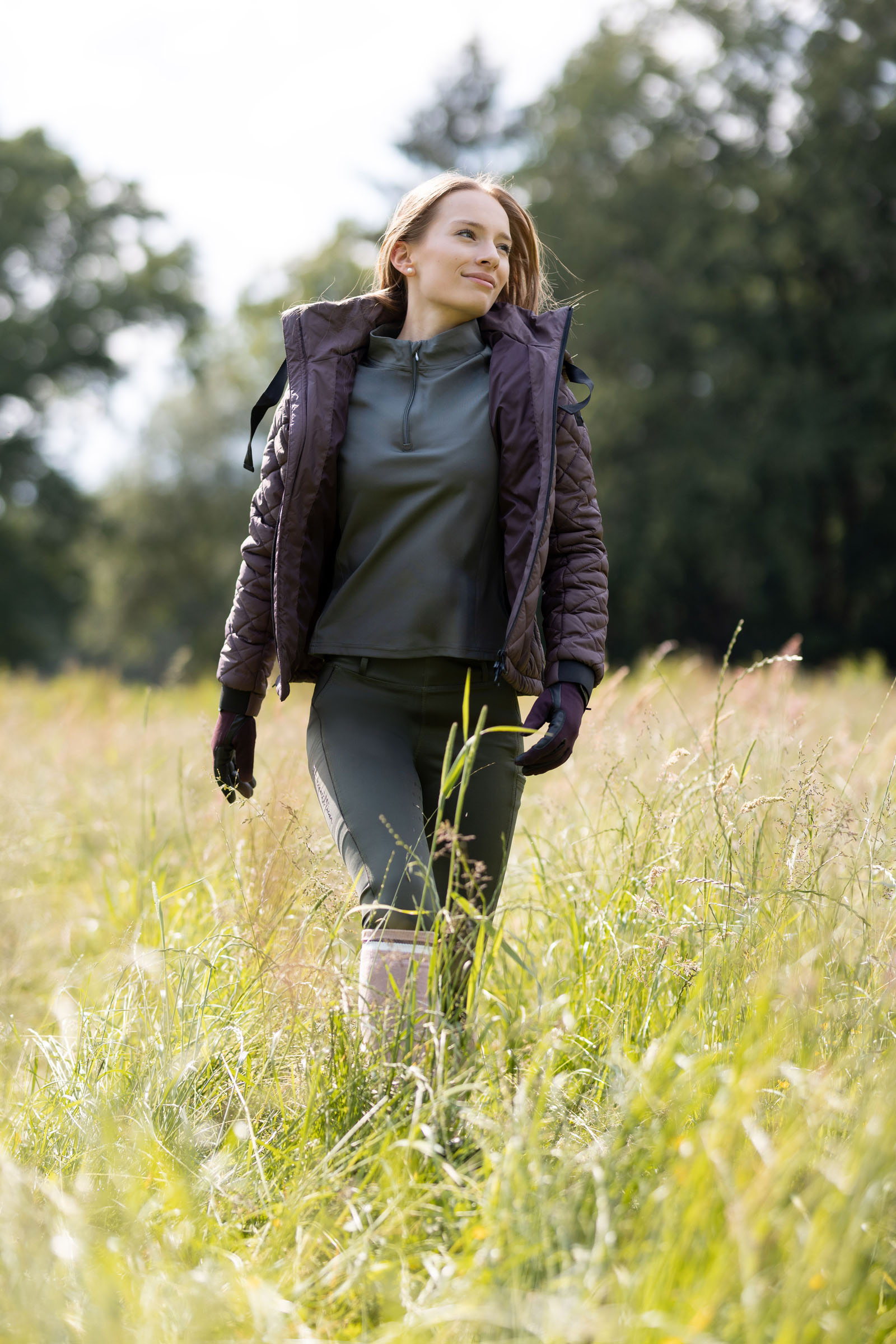 Guantes para Toda la Temporada Horze Young Rider PERLA