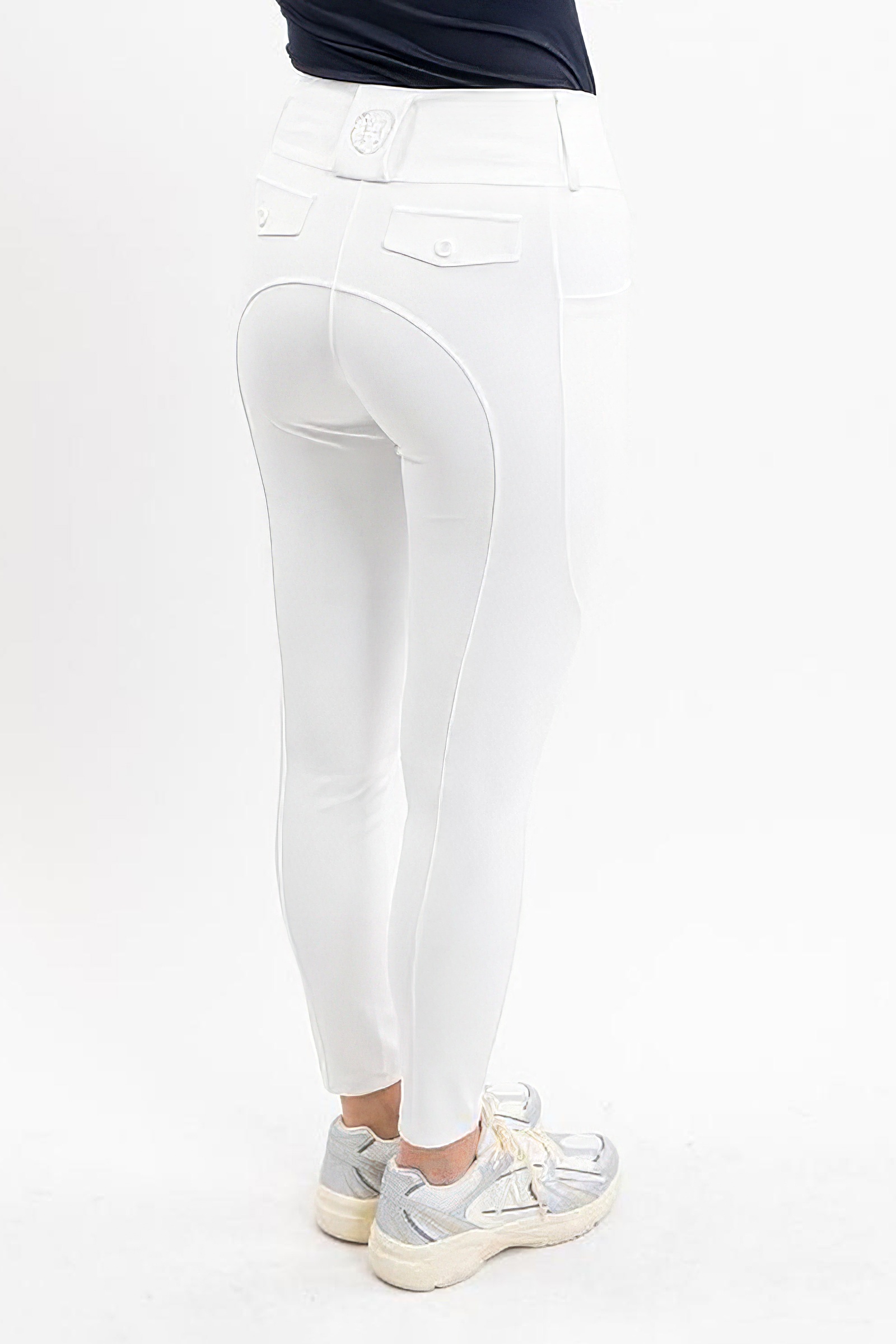 Blanc  Harcour Luce pantalones de equitaci&oacute;n para mujer con grip en las rodillas