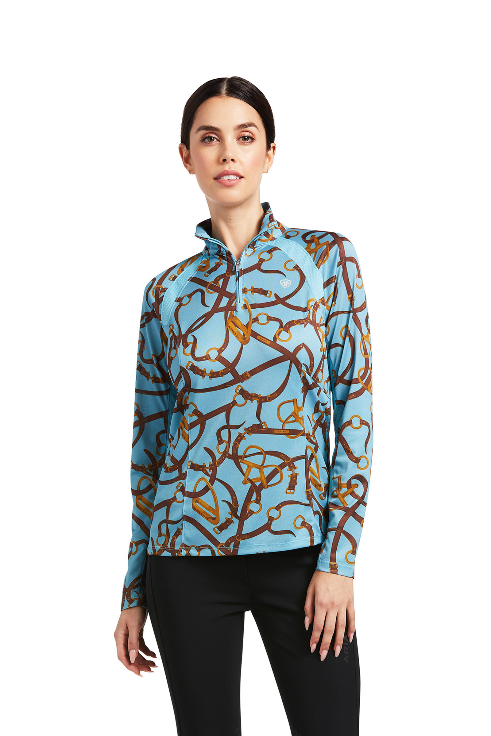 Camisa Capa Base 1/4 Cremallera para Mujer Ariat Sunstopper 2.0