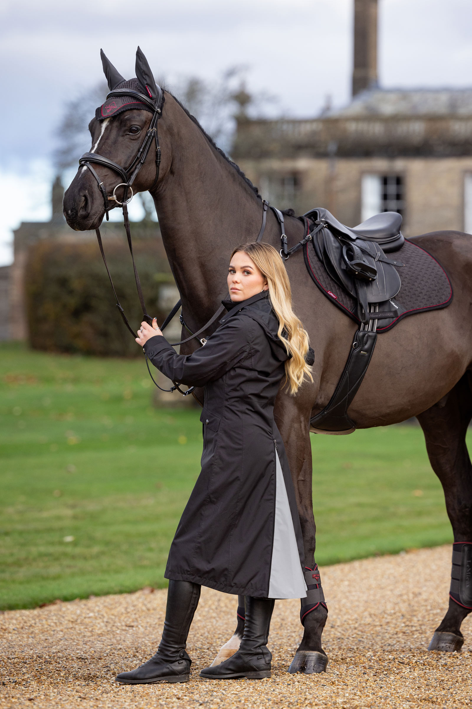 LeMieux Amelie abrigo de equitaci&oacute;n impermeable y ligero para mujer