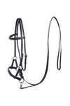 F.R.A. Freedom Riding Articles Pardoes Cabezada sin Bocado Sidepull (Sistema 3) Cuero con riendas Anti-Deslizantes