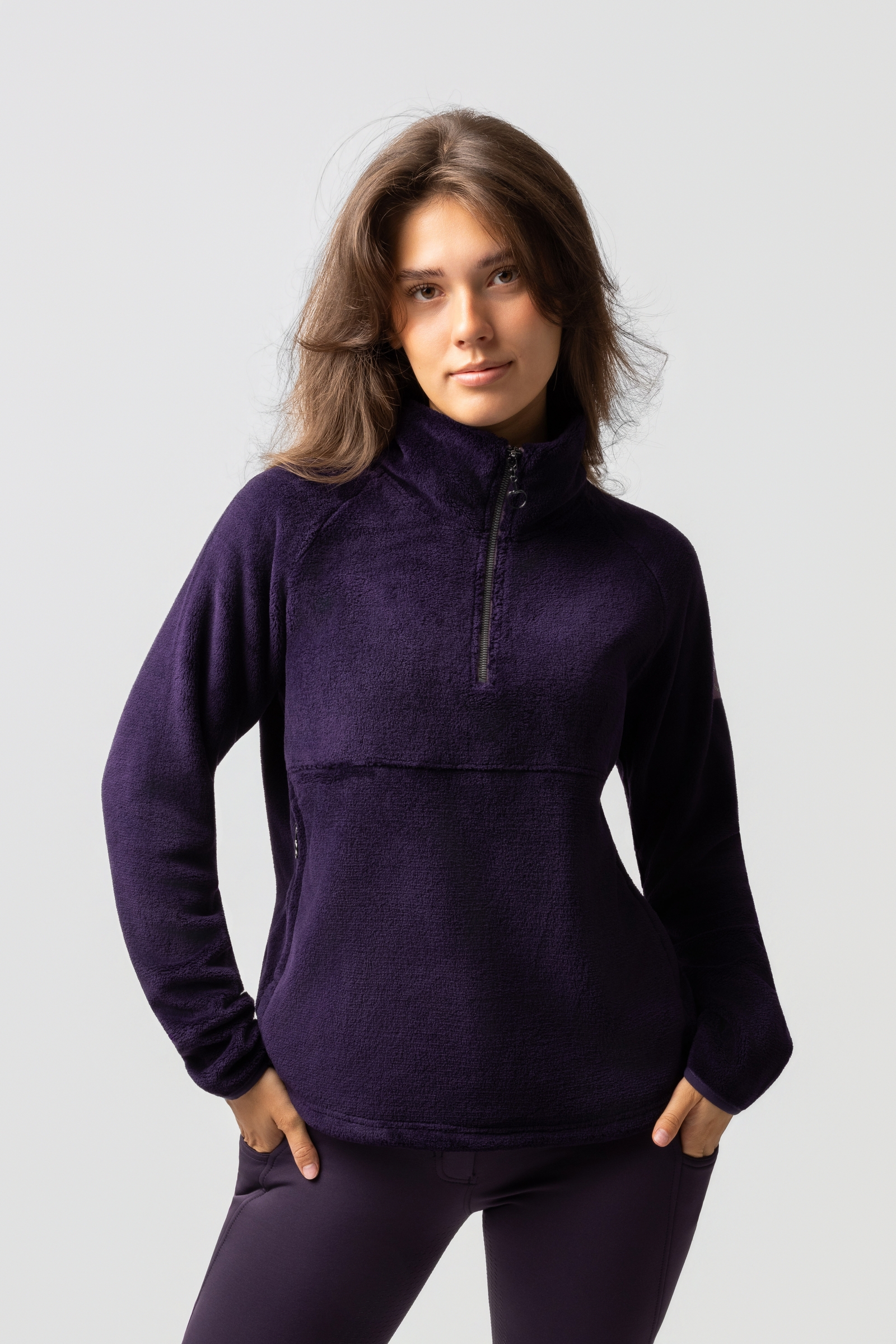 Horze Frieda Sudadera de forro polar anorak para mujeres