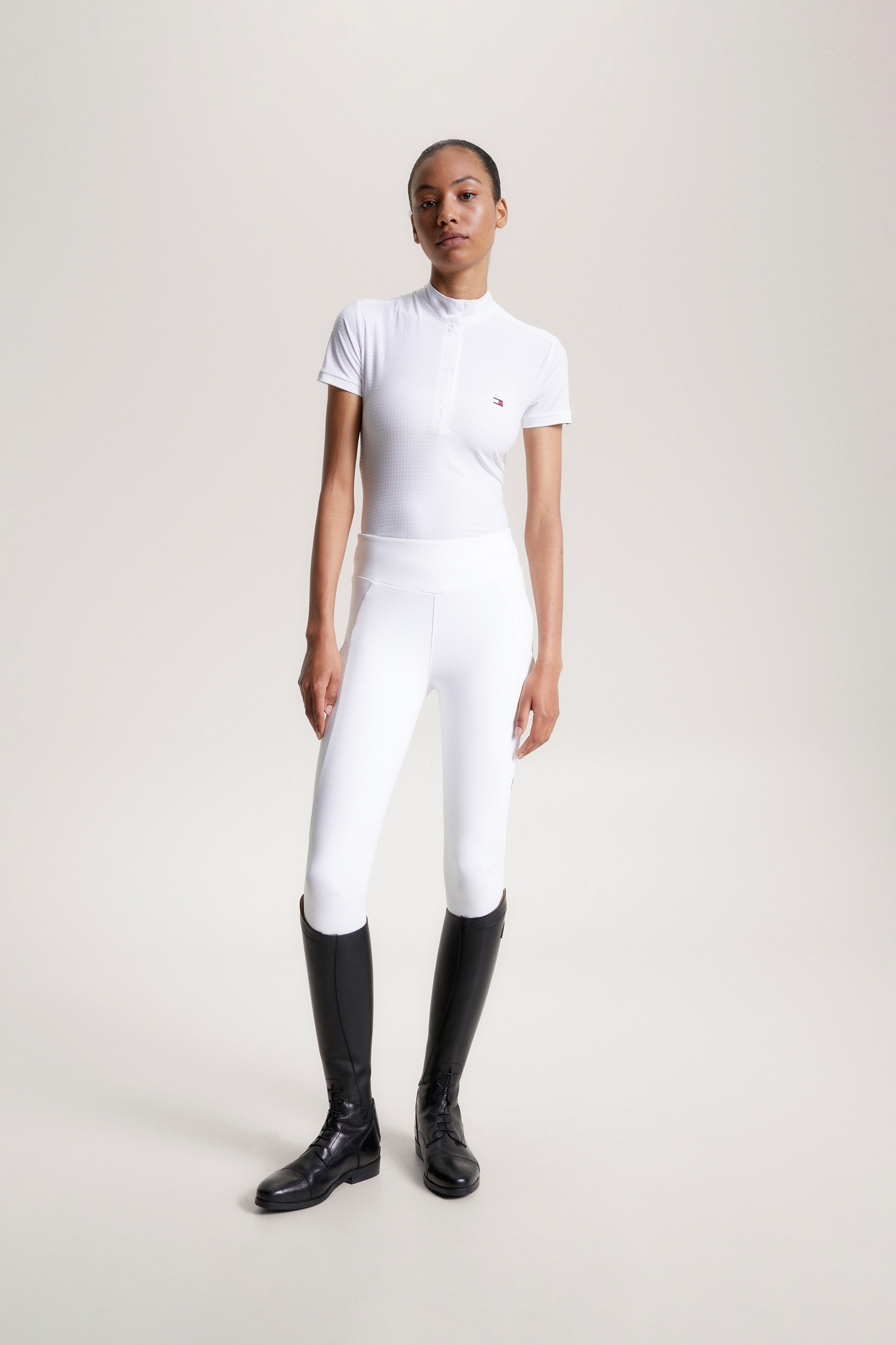 Camisa de Exhibición Tommy Hilfiger Equestrian Chelsea de Manga Corta y Logo Refrescante